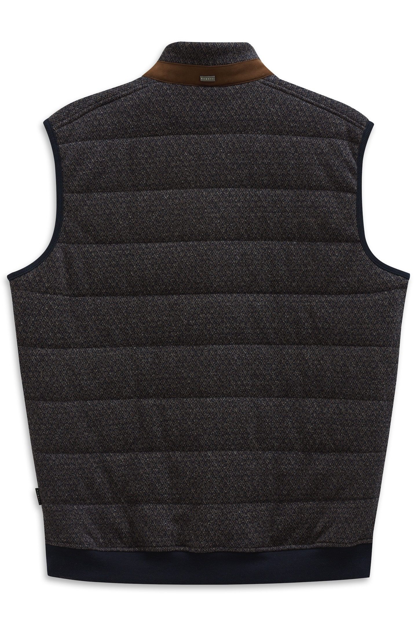 Bugatti Sweatvestje Regular fit met opstaande kraag van een katoenmix