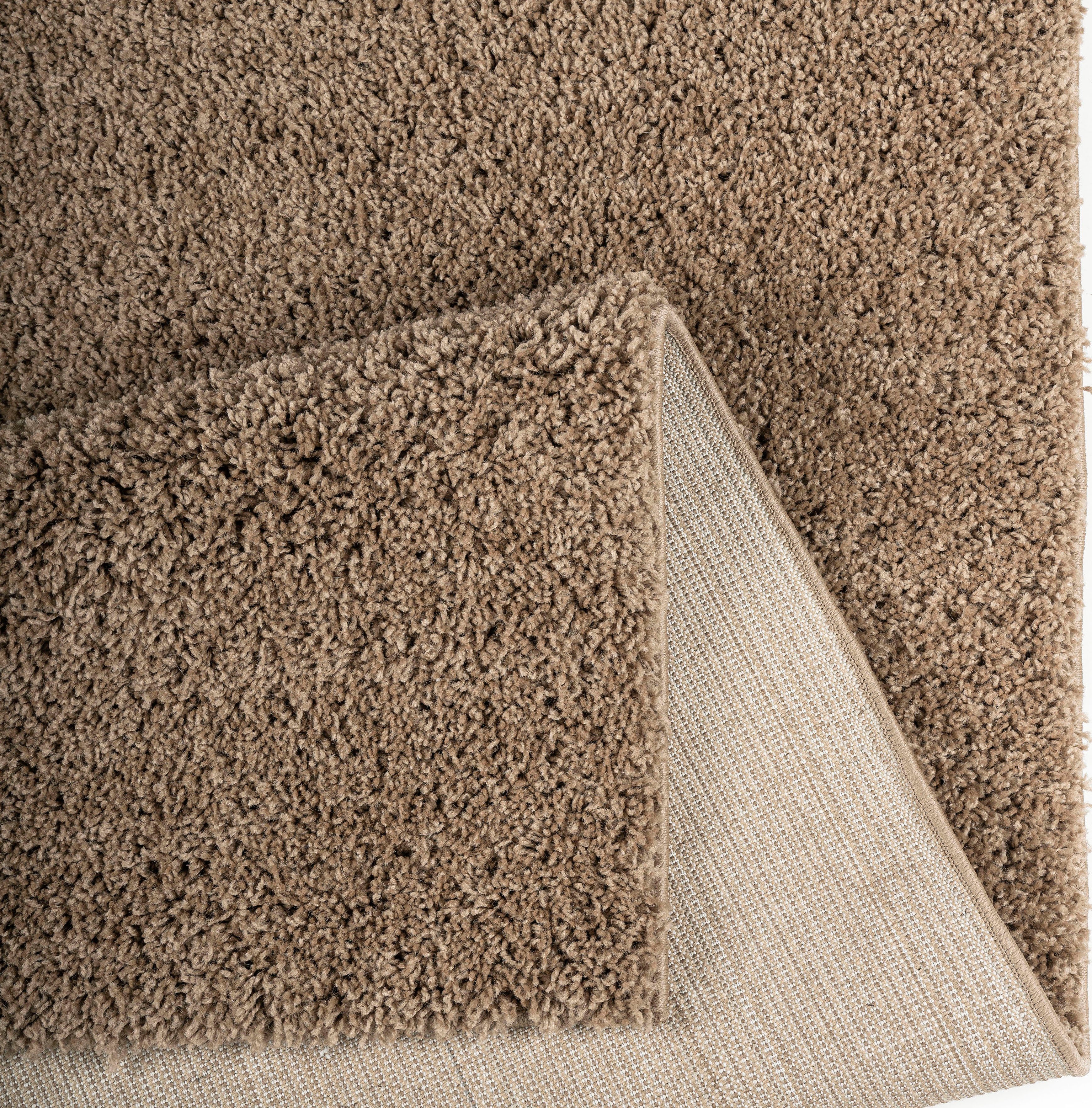 Bruno Banani Hoogpolig vloerkleed Shaggy Soft geweven, uni kleuren, bijzonder zacht en knuffelig, klantenfavoriet