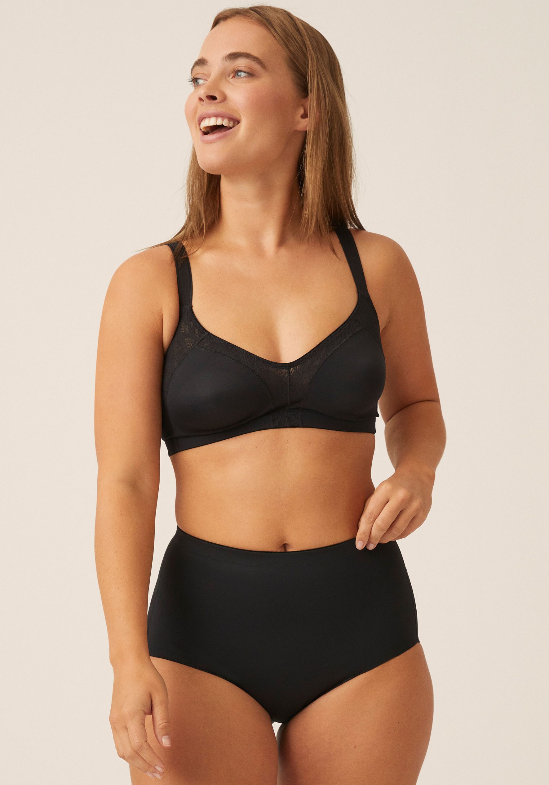Naturana Minimizer-bh Solutions met side smoother-effect (1-delig) dames minimizer bh's maat 80 F zwart