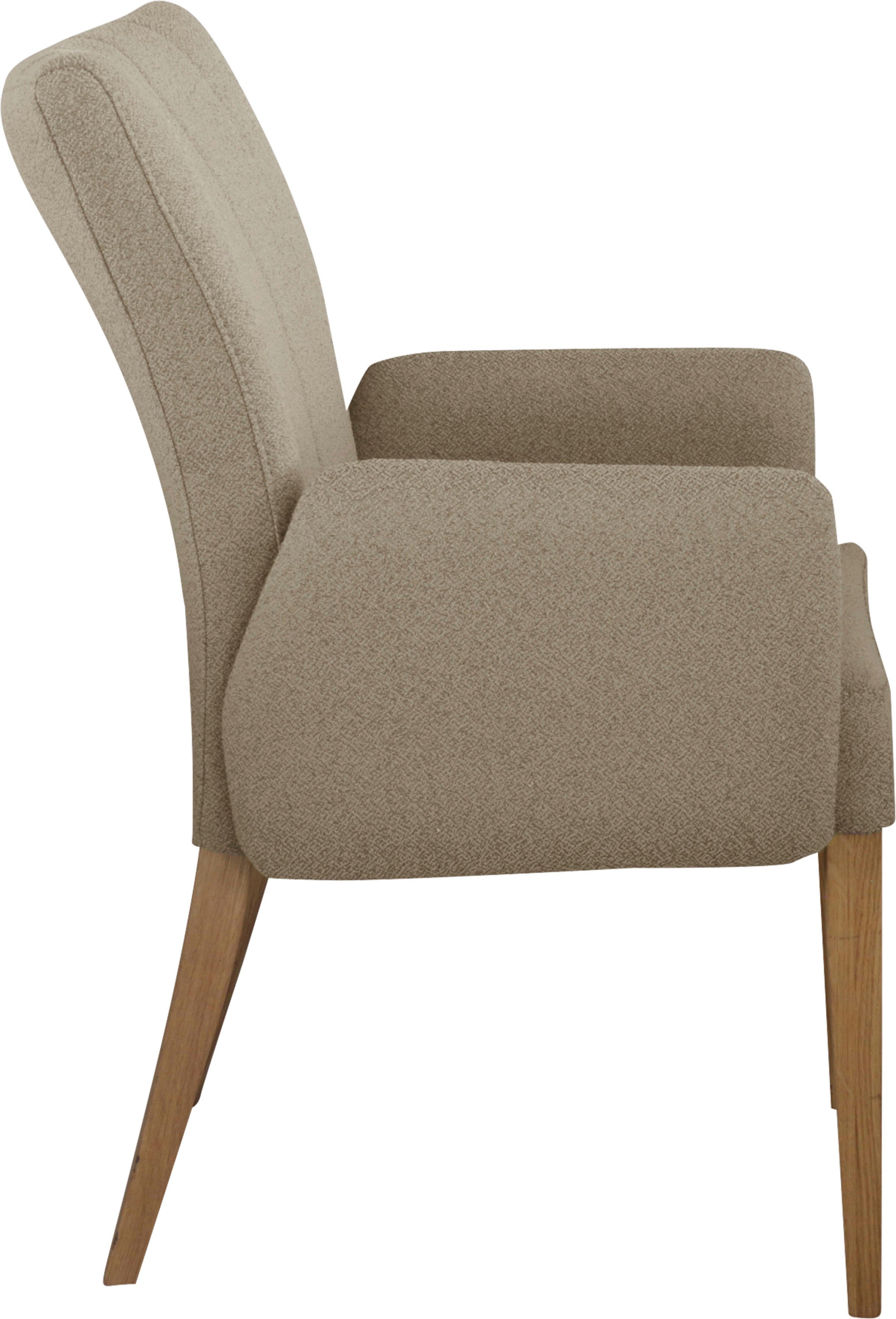 Home affaire Stoel met armleuningen Dia Frame massief eiken geolied
