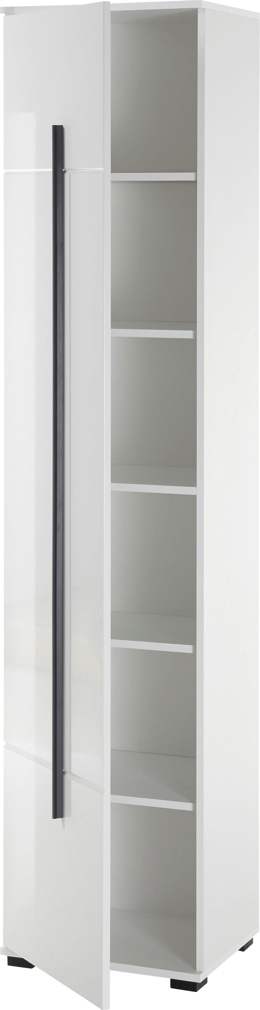 INOSIGN Hoge kast Cantara, Badschrank in Hochglanz Weiß, Hochschrank im modernen Design