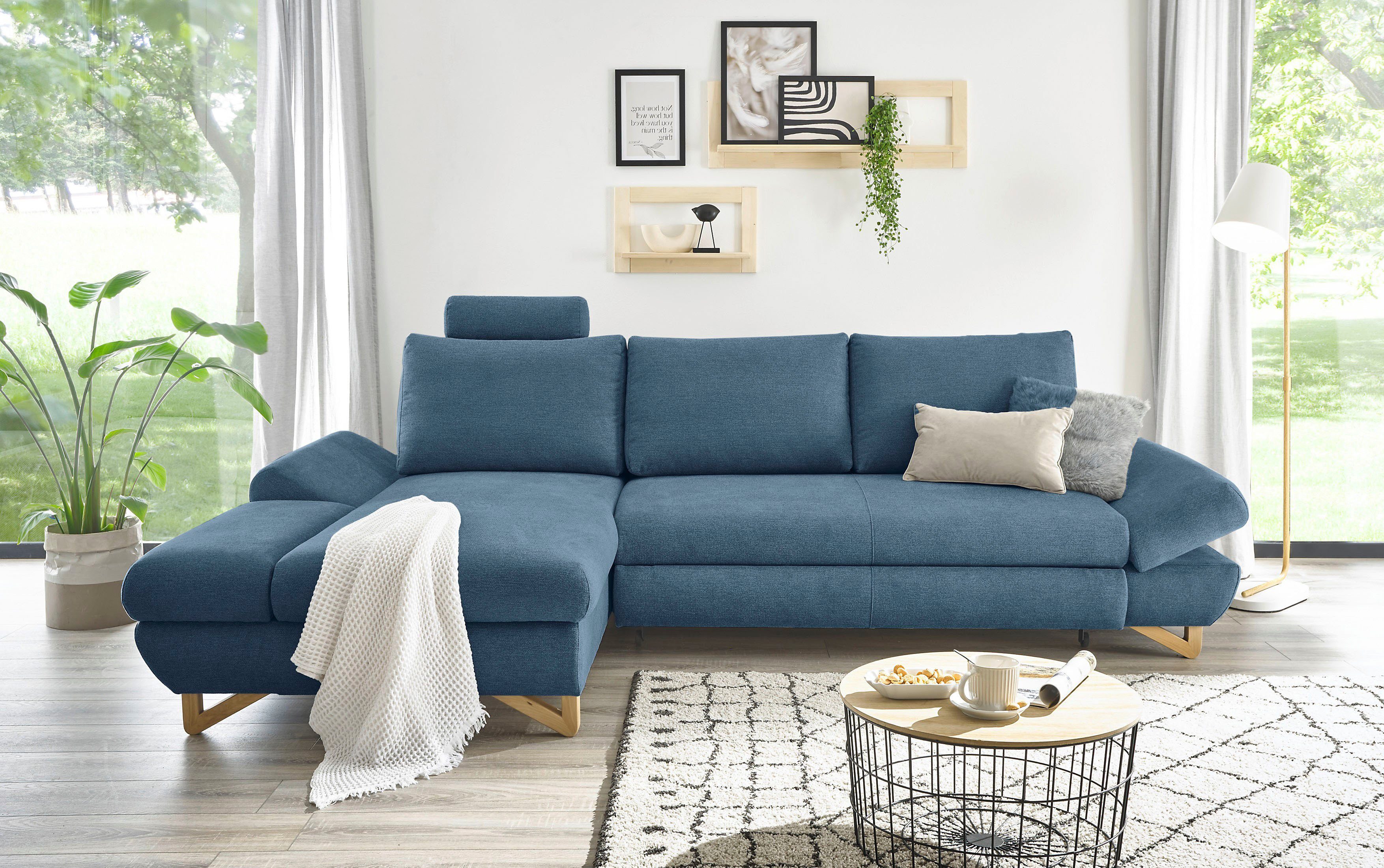 INOSIGN Slaapbank City/Giron comfortabele slaapbank (ligoppervlak 245 x 138 cm) en bedlade