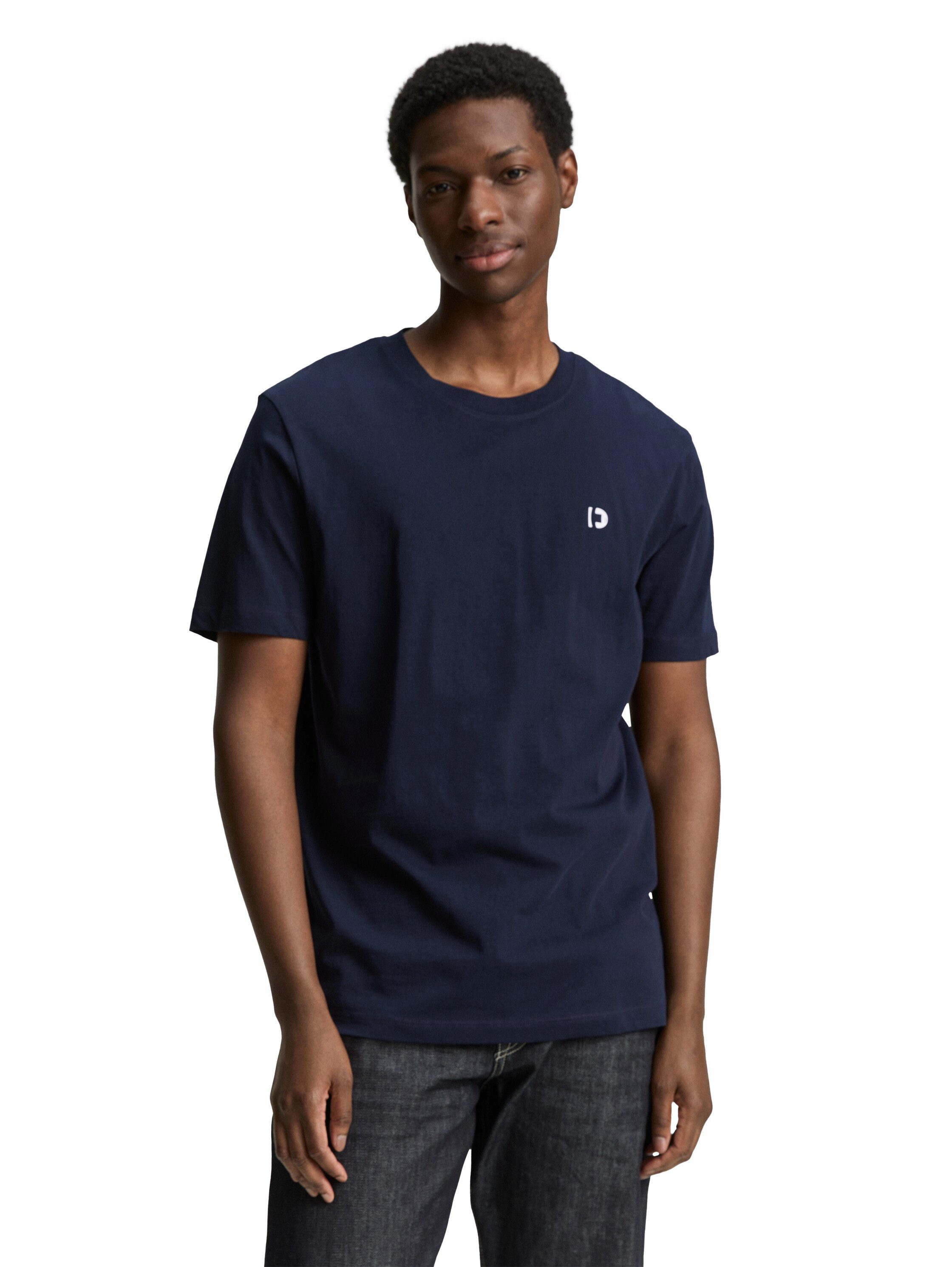 Tom Tailor Denim T-shirt met logoprint (set, 3-delig)