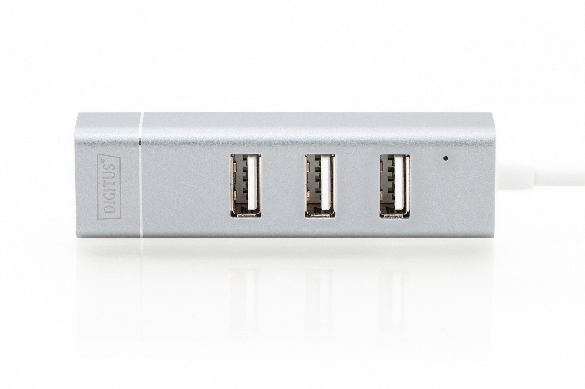 Digitus Laptop-dockingstation USB 2.0 3-Poorts Hub & FE LAN-Adapter Type C Aansluiting