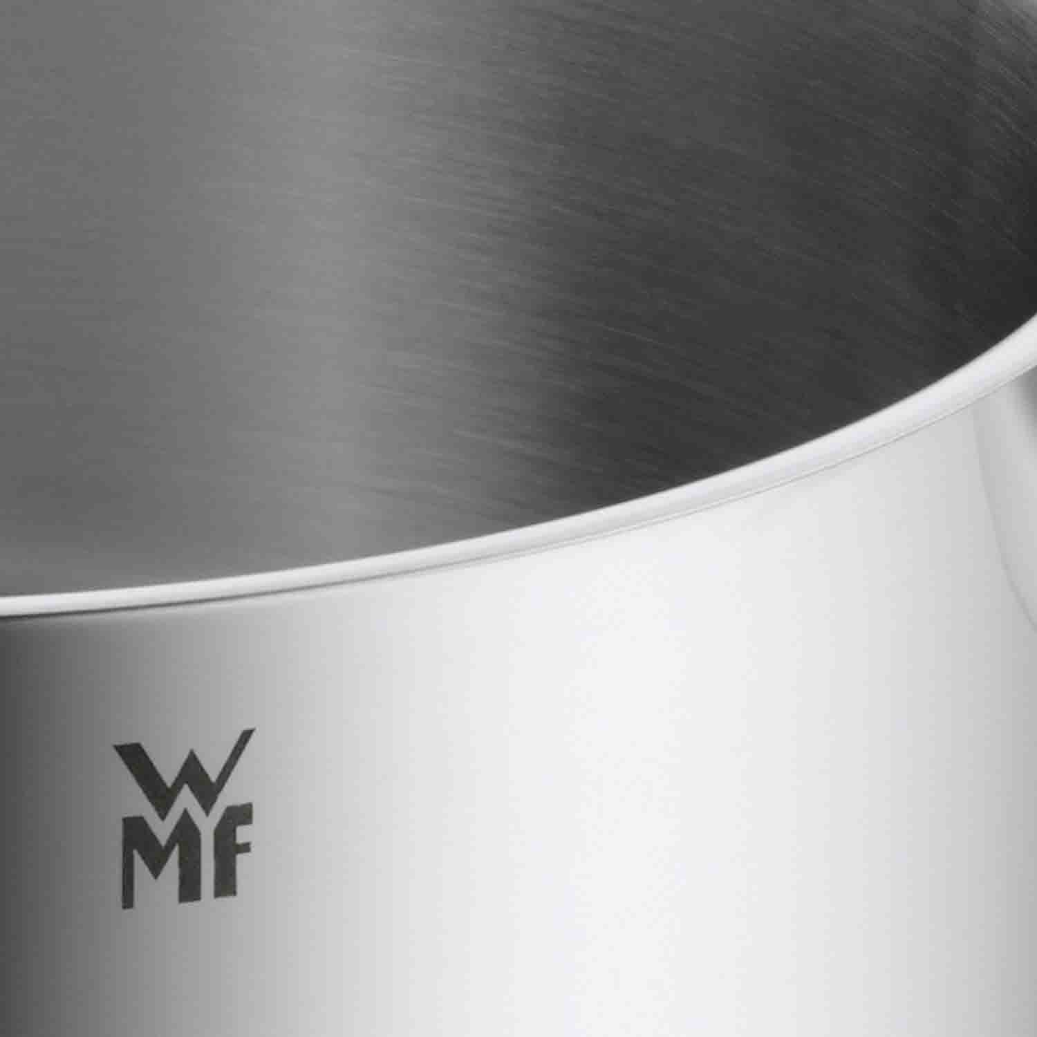 WMF Pannenset Quality One inductie, kookpan set met glazen deksel Stoomopening, zonder interne schaalverdeling, geschikt voor alle kookplaten (set, 8-delig)