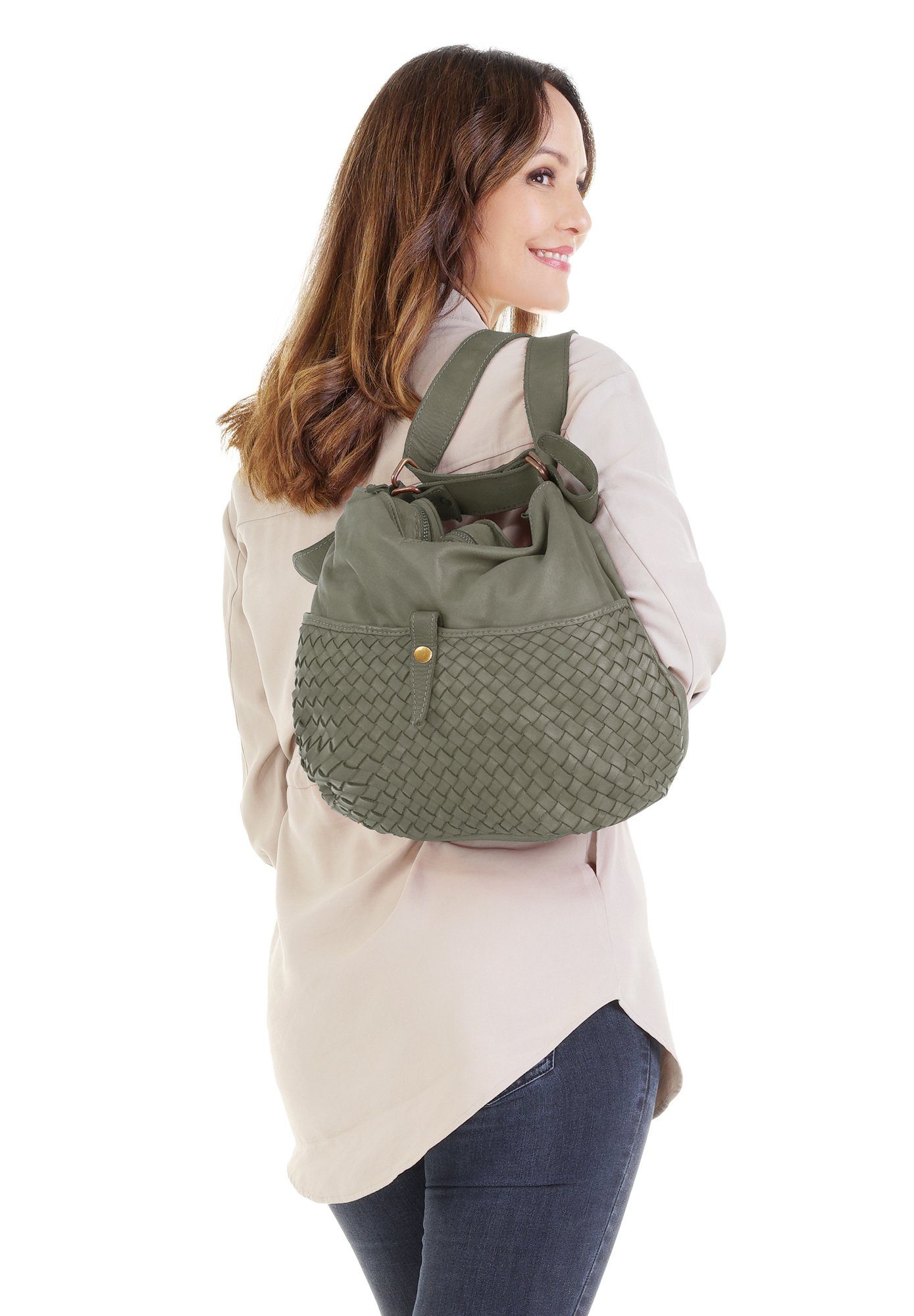 Samantha Look Shopper echt leer, made in italy