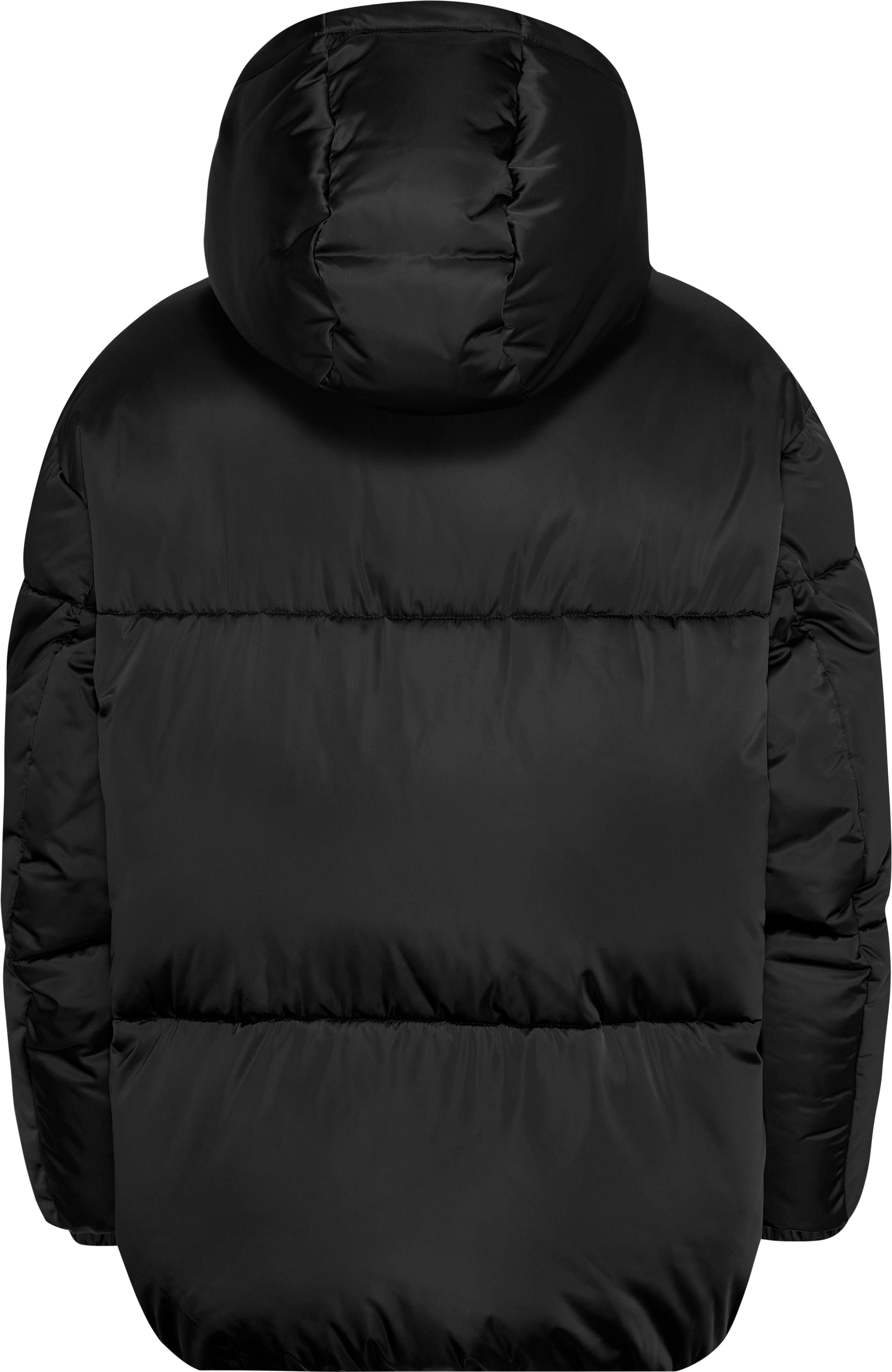 TOMMY JEANS Gewatteerde jas TJW OVR SATIN PUFFER met tommy jeans-merklabel