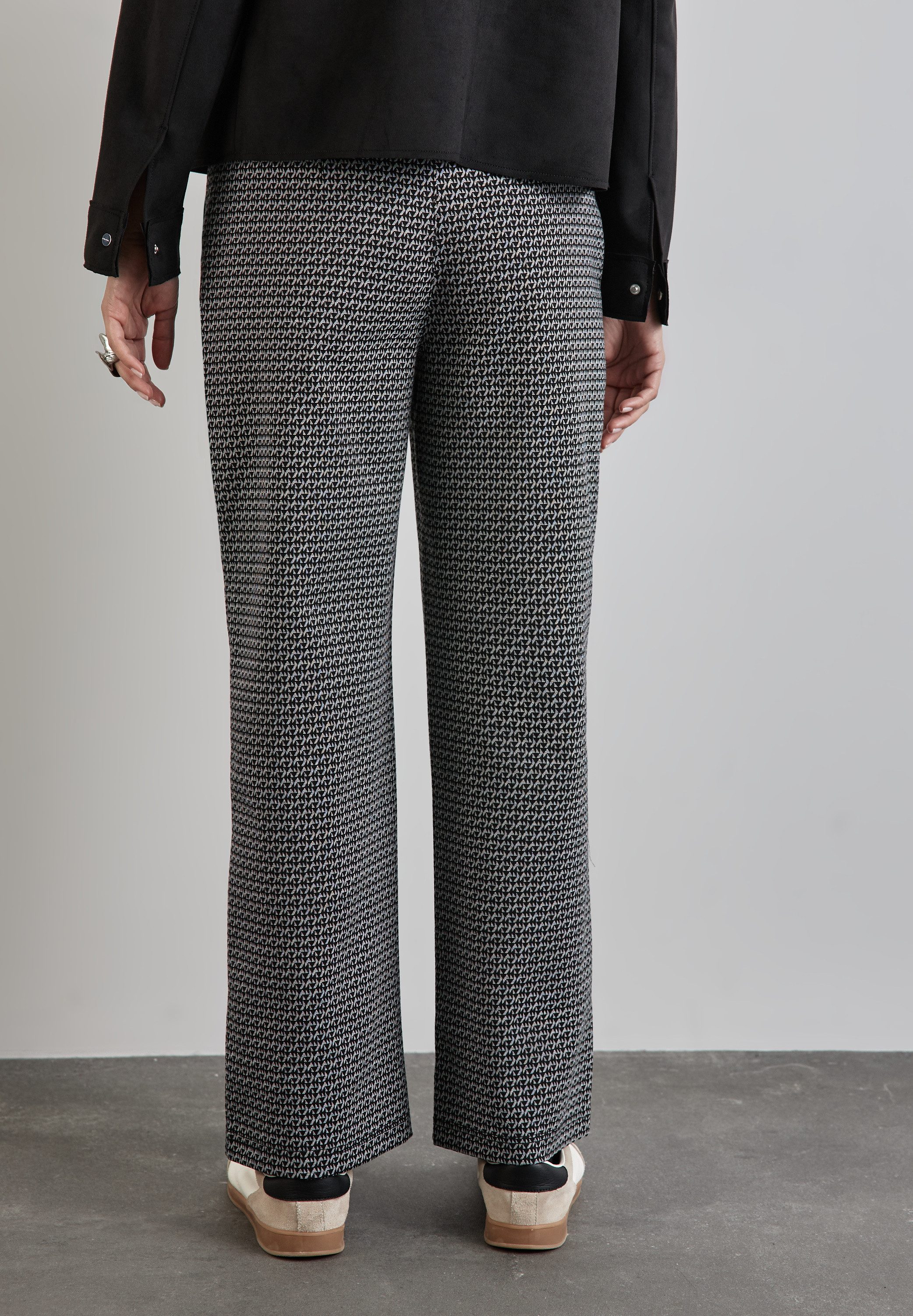 STREET ONE Stoffen broek met jacquardmotief