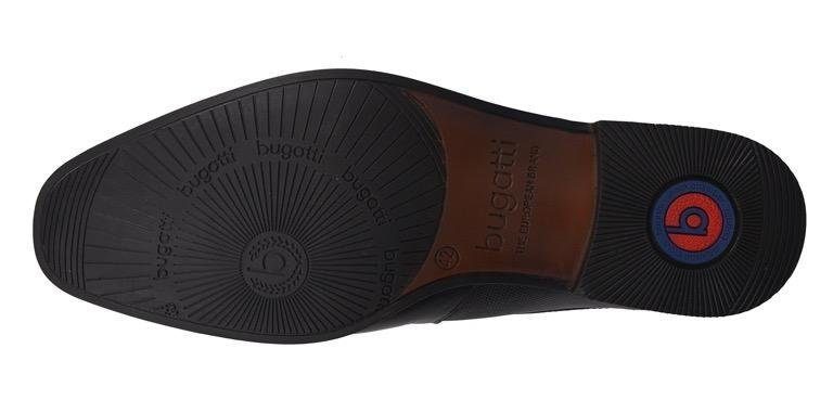 Bugatti Veterschoenen met zij-embossing, vrijetijdsschoen, lage schoen, veterschoen