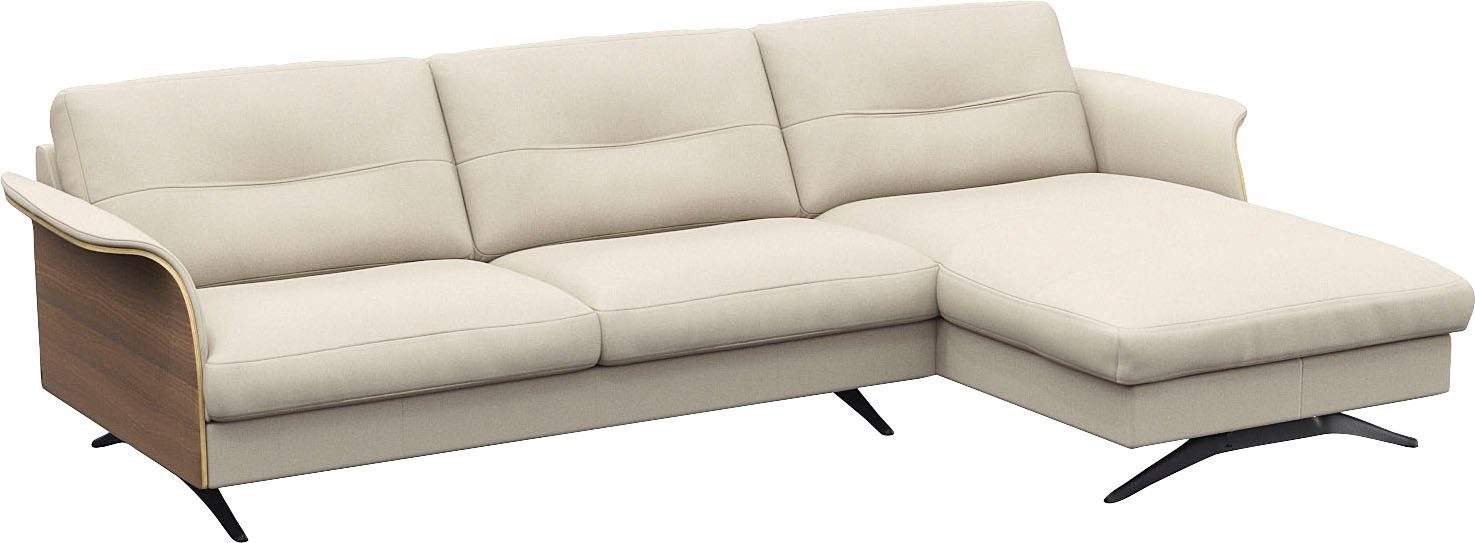 FLEXLUX Hoekbank Glow, super comfortabel door hoogwaardige zitconstructie met binnenvering, L-vorm