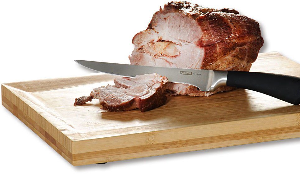 KESPER for kitchen & home Snijplank 100% fsc®-gecertificeerd bamboe, twee schroefvoeten - schuine oppervlakte