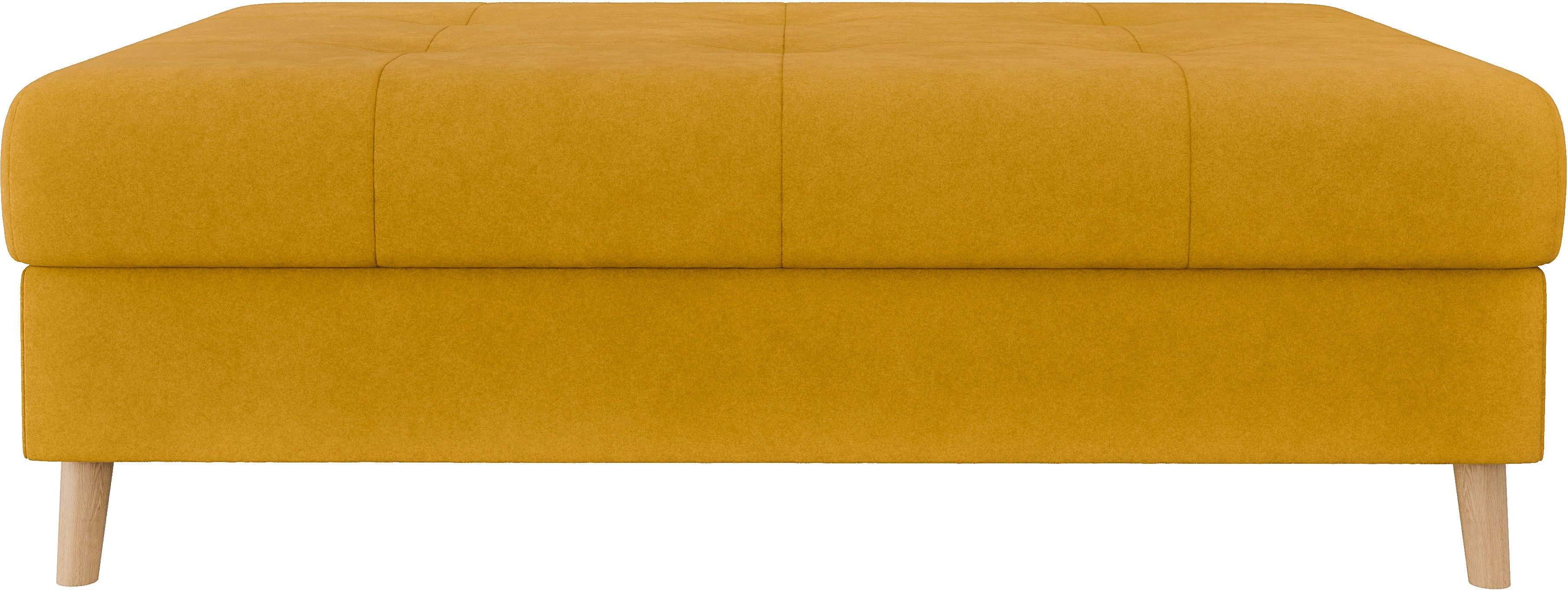 Home affaire Hocker CHARRE XXL, stiksel in het zitgedeelte, afmetingen: B/D/H: 118/73/40 cm