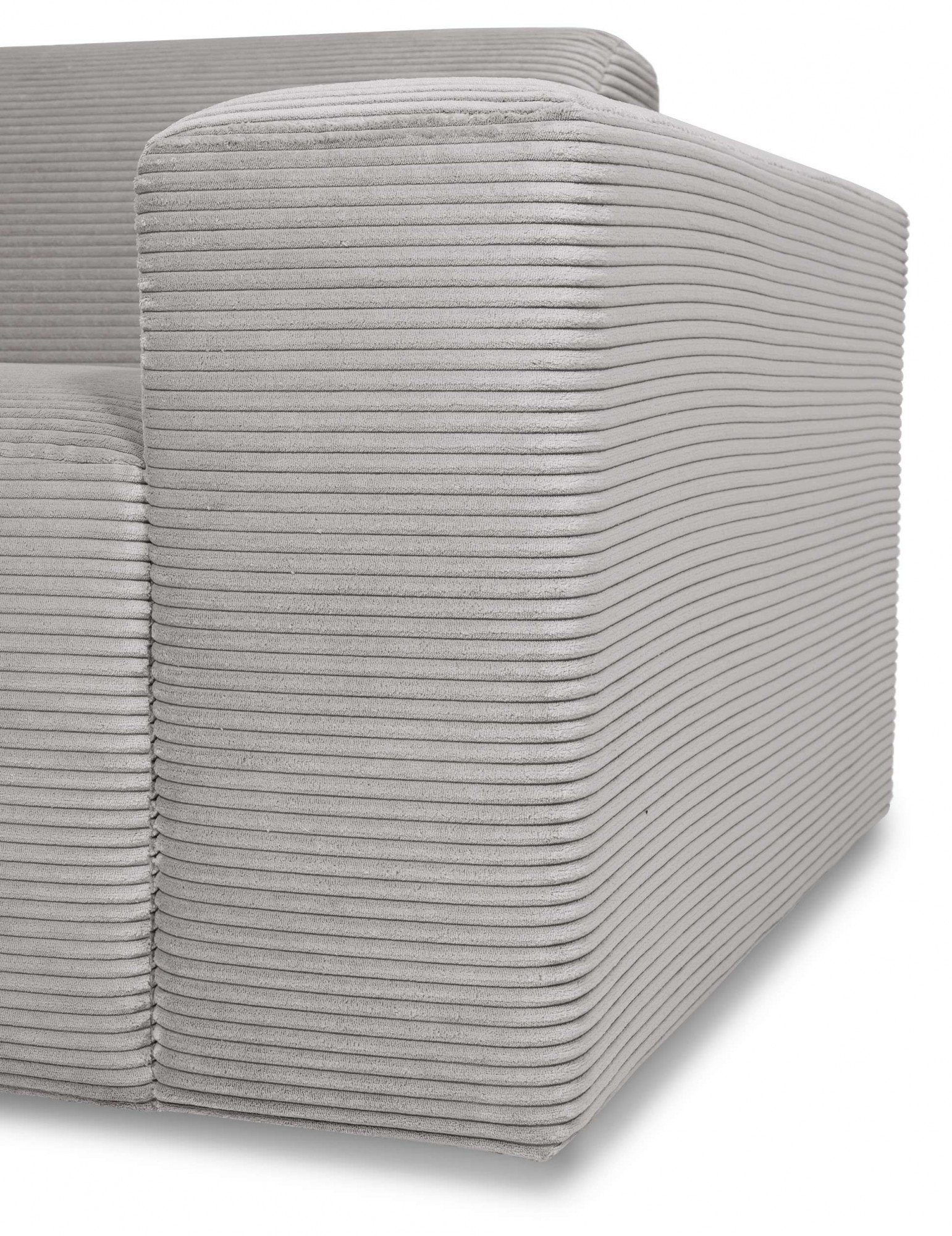 INOSIGN Hoekbank Koa, 228 cm, L-vorm, modulair bankstel, webstof, cord Designbank, zachte lounge-zitcomfort, golfondersteuning, tot aan de vloer