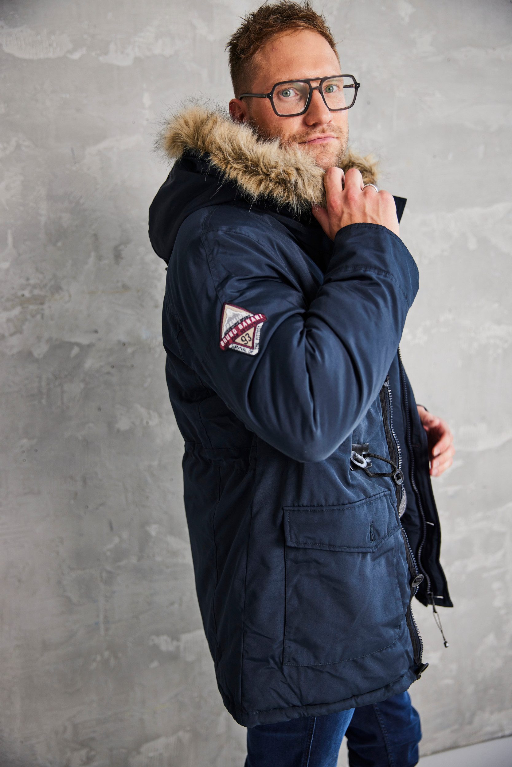 Bruno Banani Parka duurzaam materiaal, afneembare capuchon met faux fur