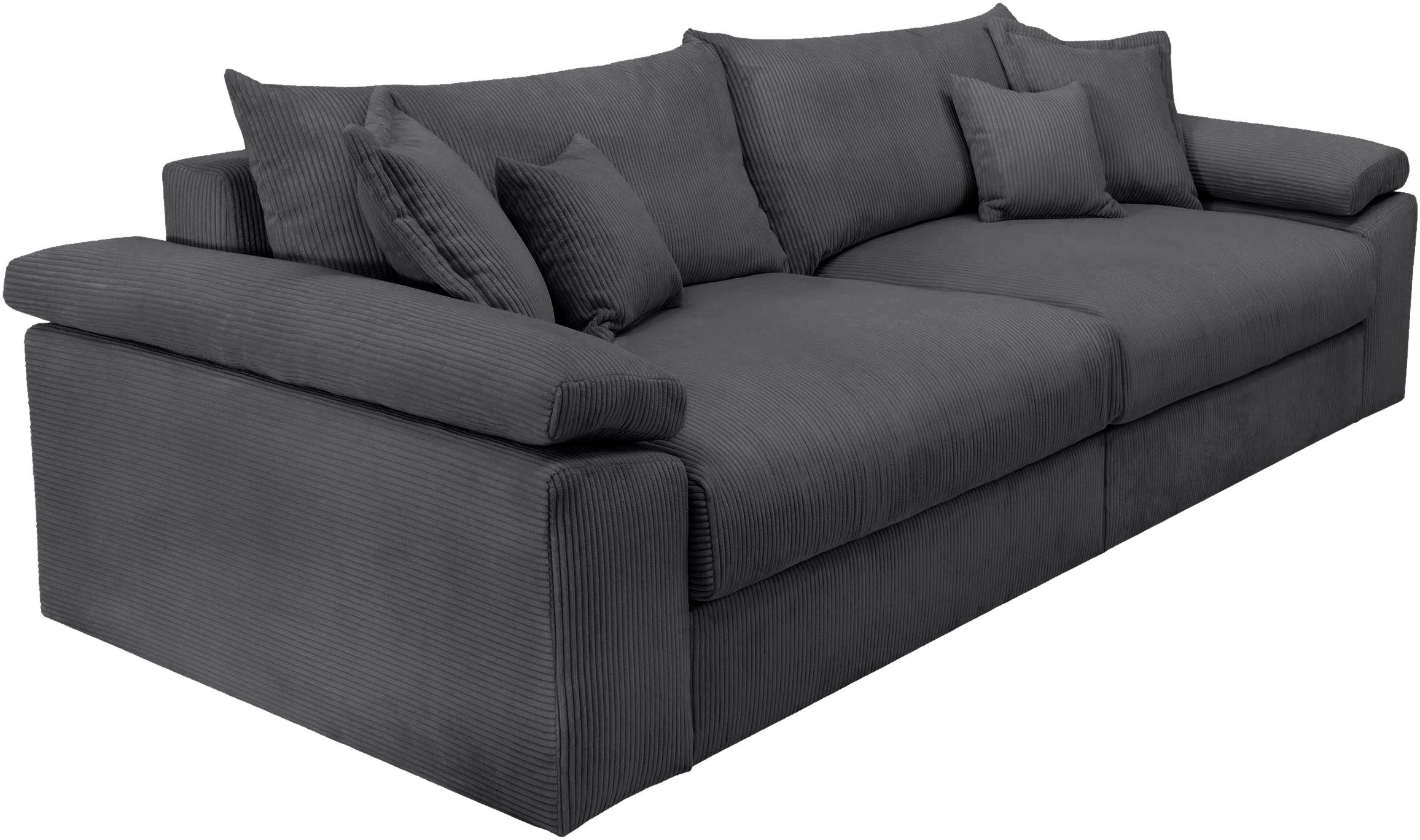 Home affaire Megabank Soft&Cosy XXL - breedte 303 cm Mega-bank, in corduroy, met binnenvering