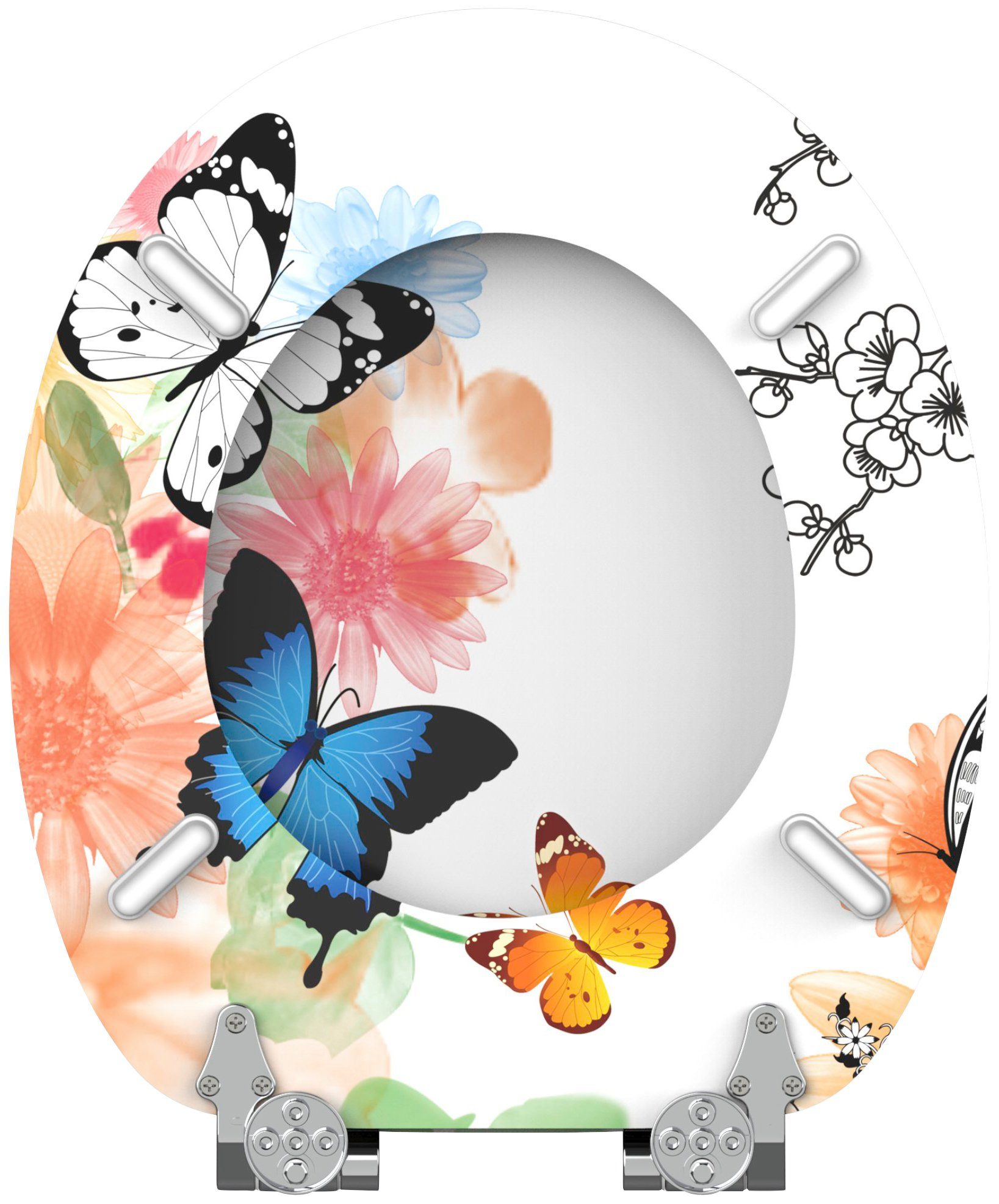 Sanilo Toiletzitting Butterfly met soft-closemechanisme