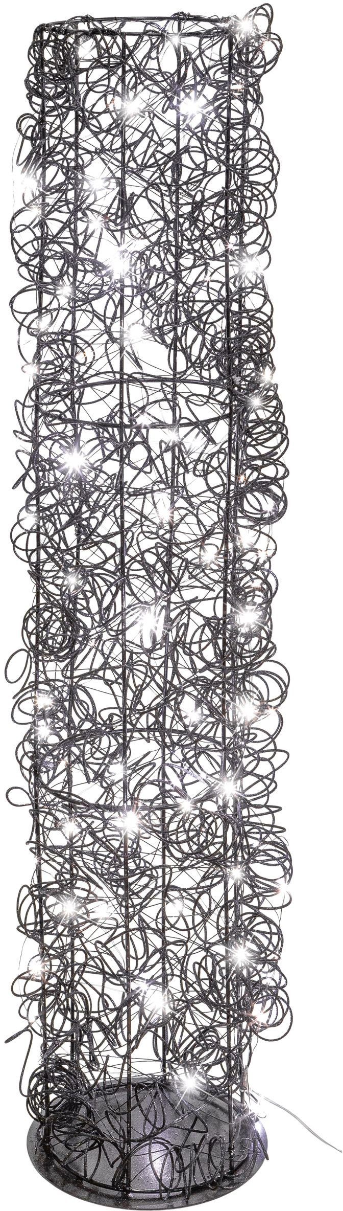 Creativ light Decoratief object Metalen draad - toren Cilinder van draad, met timerfunctie, USB-kabel (1 stuk)