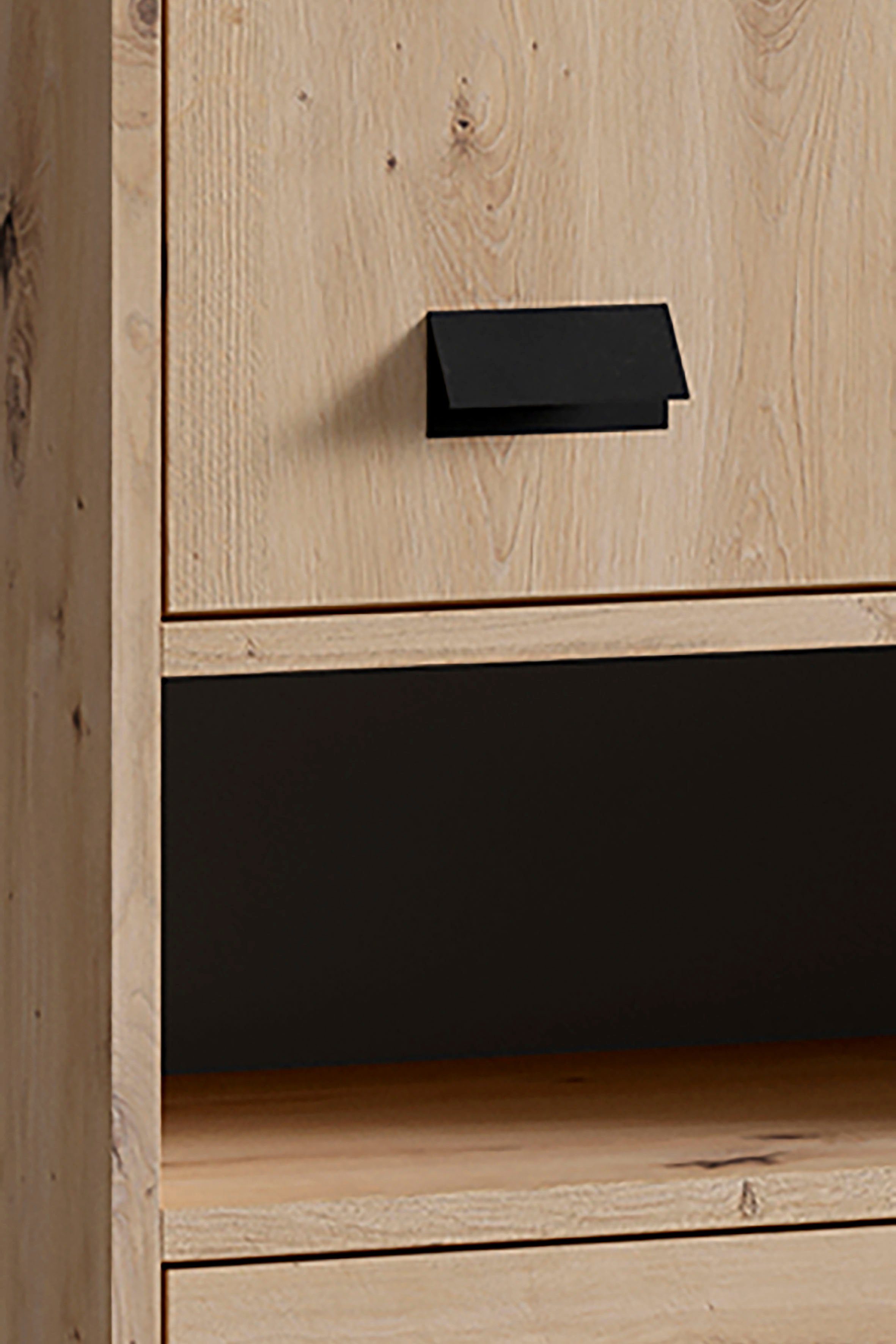 byLIVING Hoge kast Wellness Badkamer hoge kast met 4 deuren en lade voor veel opbergruimte