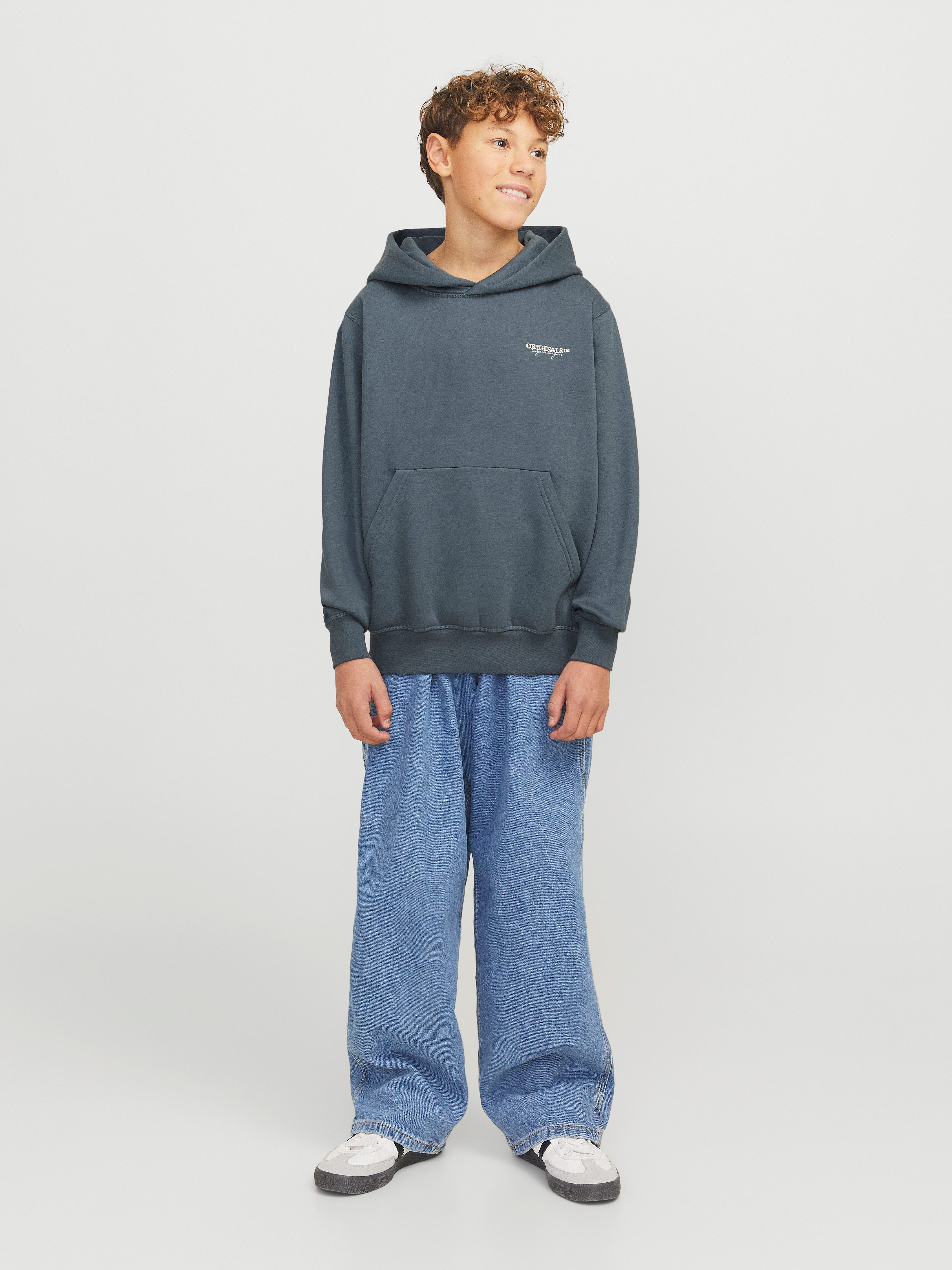 Jack & Jones Junior Hoodie JORISLINGTON BACK SWEAT HOOD SN JNR
