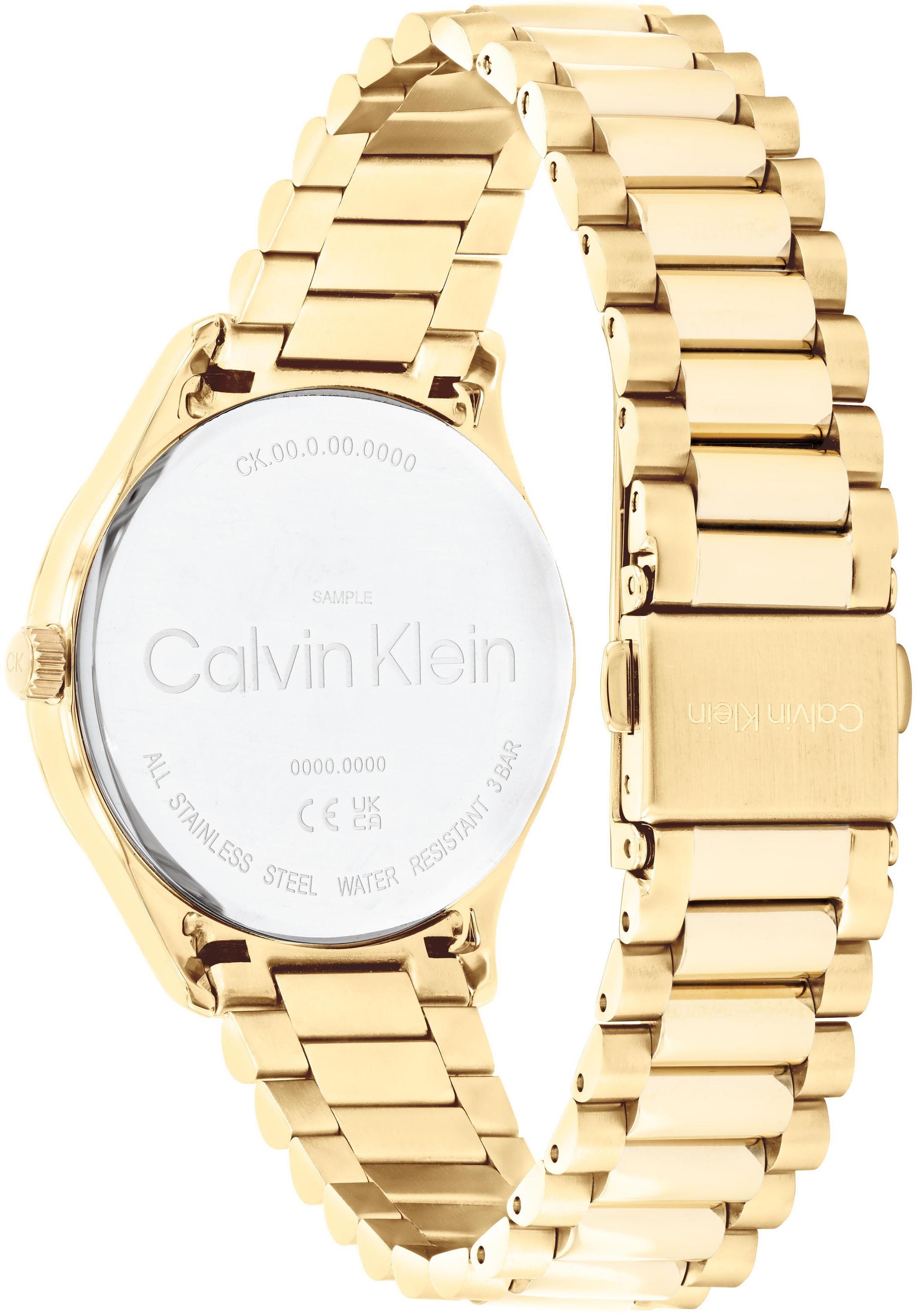 Calvin Klein Kwartshorloge Iconic Polshorloge, dameshorloge, mineraalglas, roestvrijstalen armband