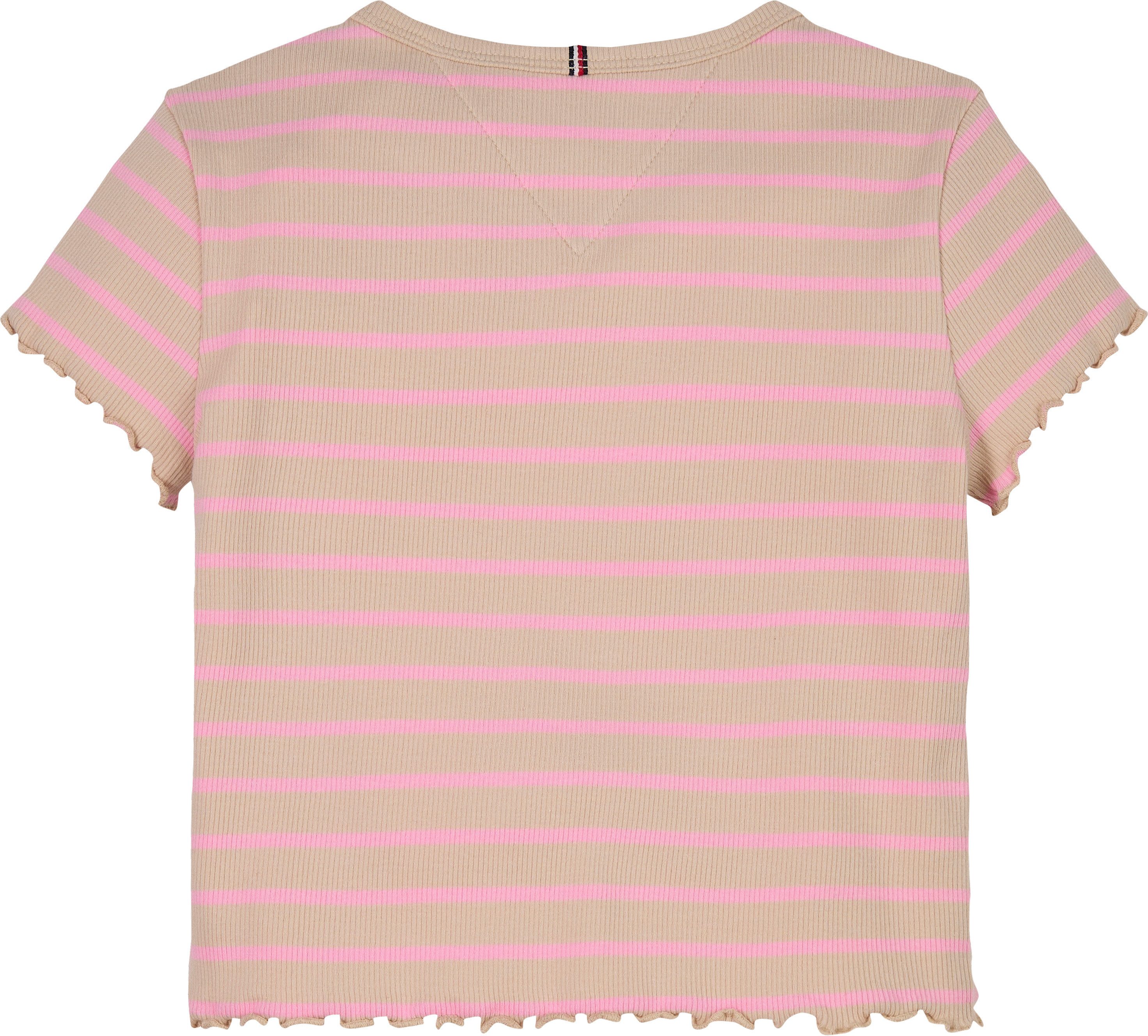 Tommy Hilfiger T-shirt RIB KNIT TOP SS met gestreept patroon