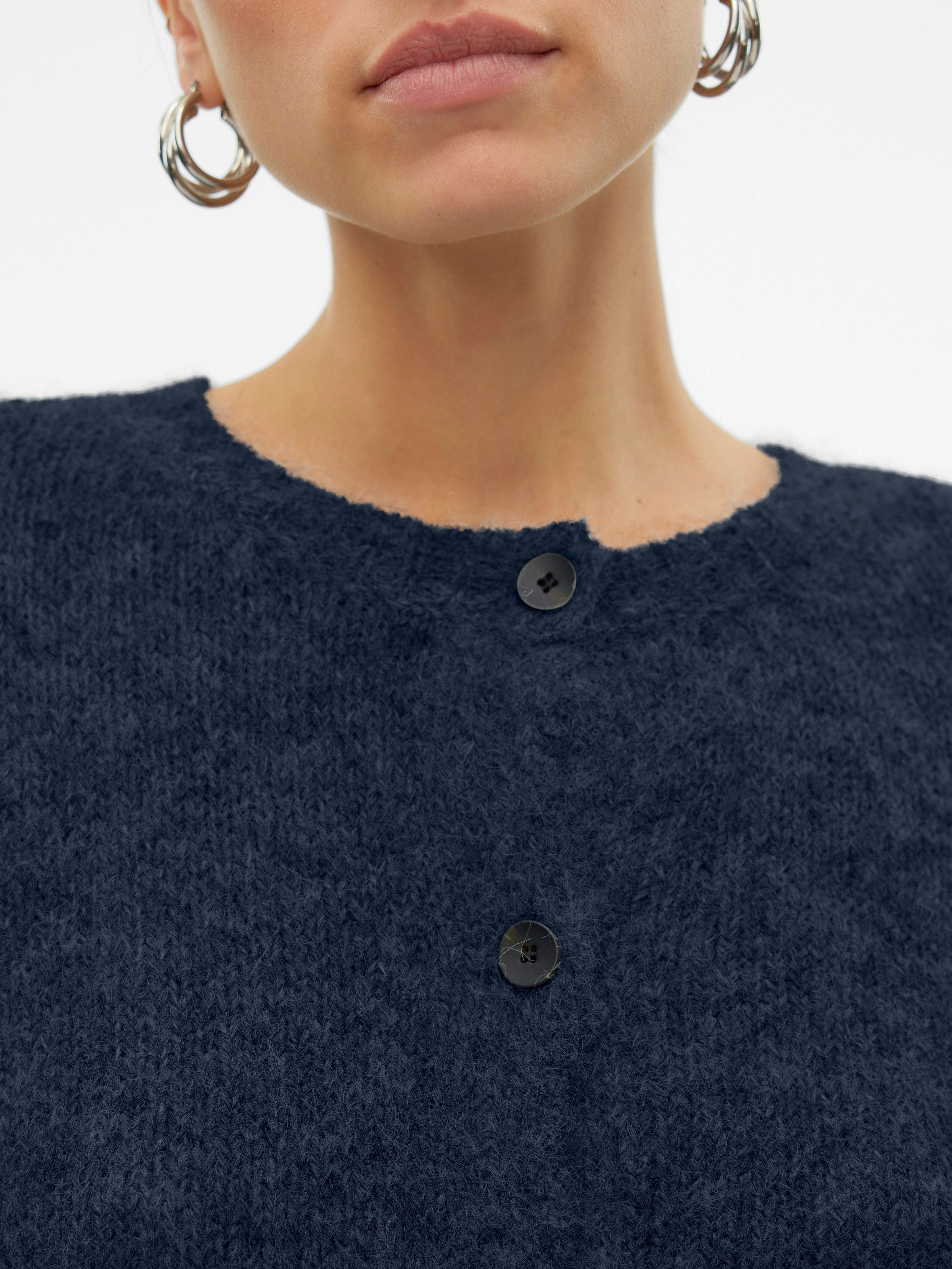 Vero Moda Vest VMNOVAH LS O-NECK BUTTON CARDI GA NOOS
