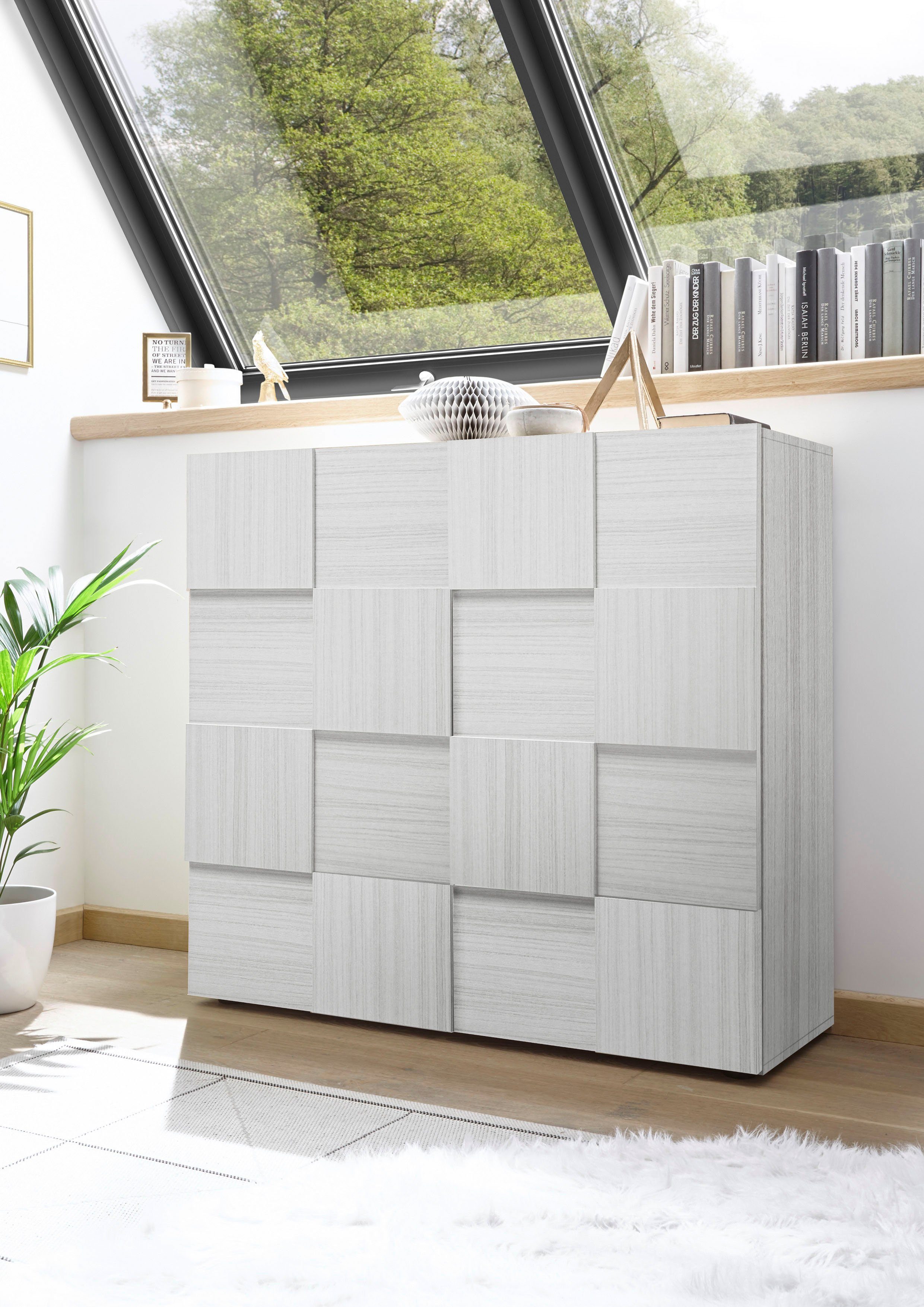 INOSIGN Highboard Dama Hoogte 111 cm, Breedte 121 cm, Commode 2 deuren, Hoge commode