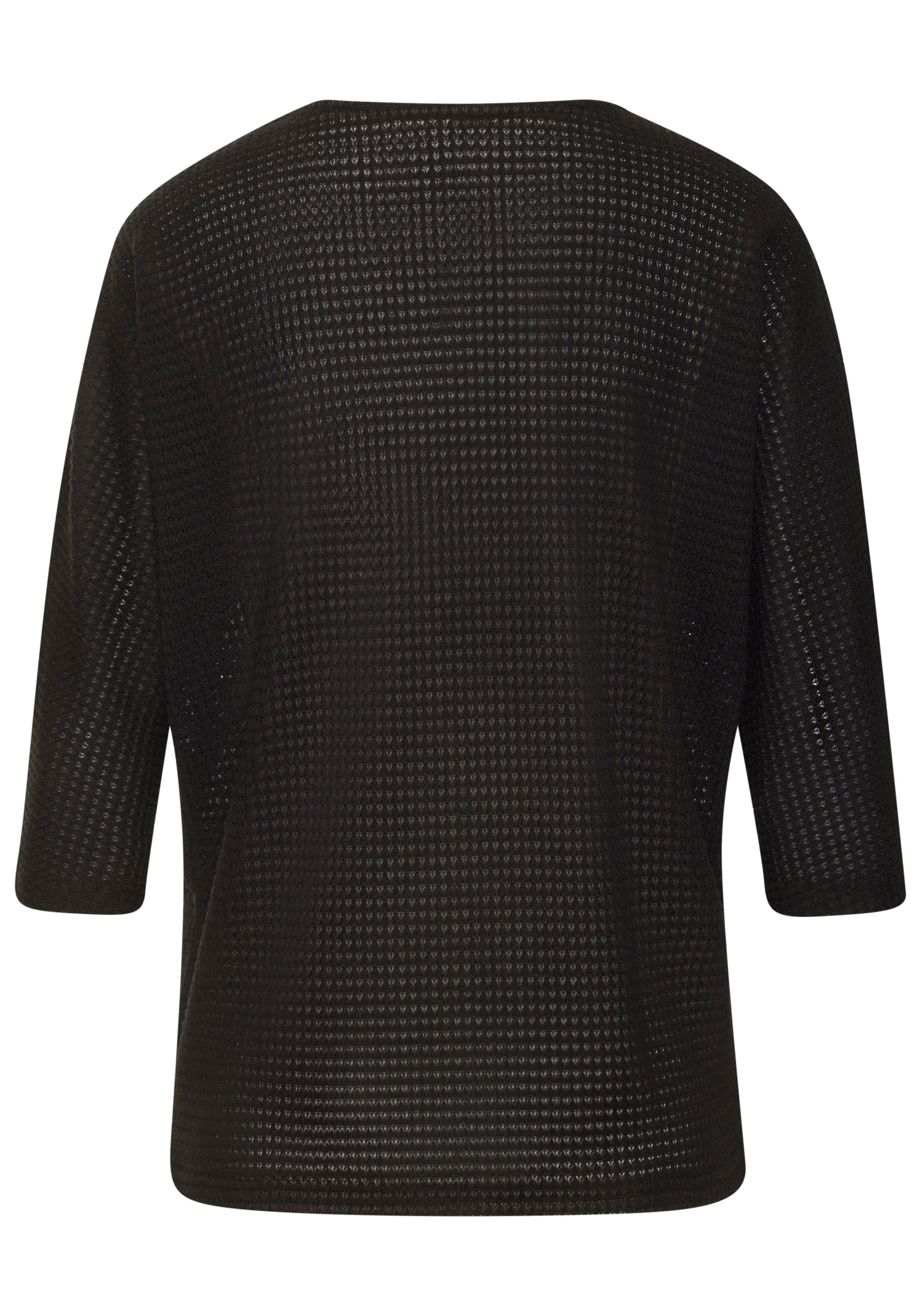 Vivance Shirt met 3/4 mouwen Van strijkvrije wafelstof van kreukvrije breikwaliteit