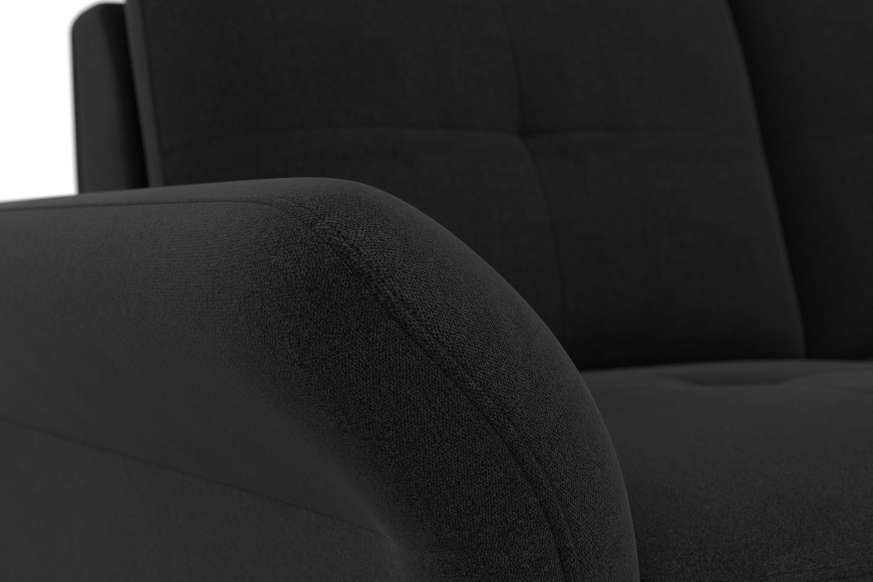 Places of Style Hoekbank Calando L-vorm naar keuze met slaapfunctie, bedkist en armleuning