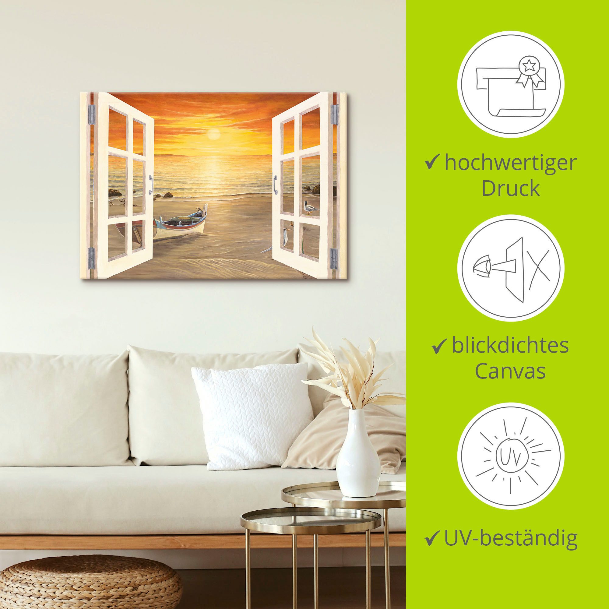 Artland Artprint Meeuwen als artprint van aluminium, artprint op linnen, muursticker of poster in verschillende maten