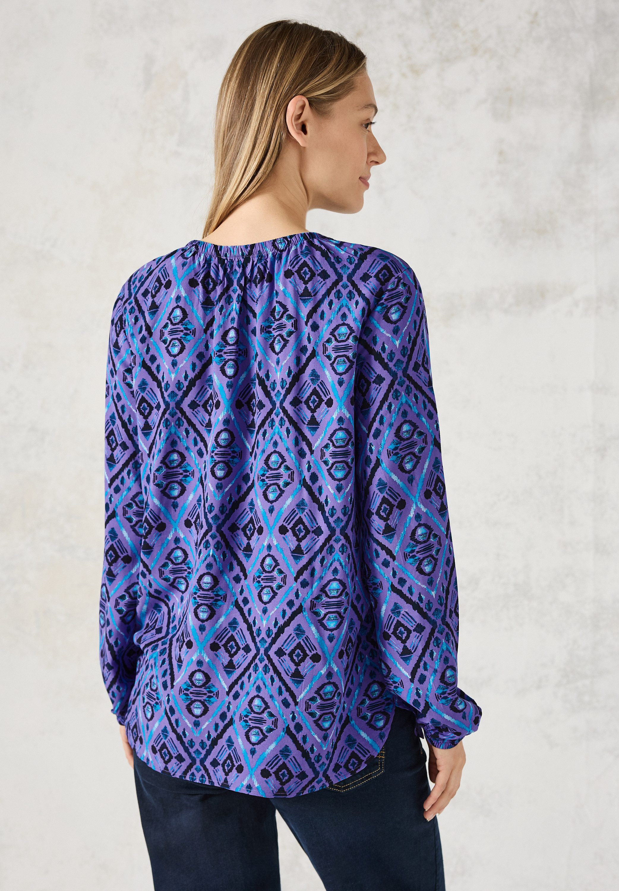 Cecil Blouse met lange mouwen met ingesneden hals