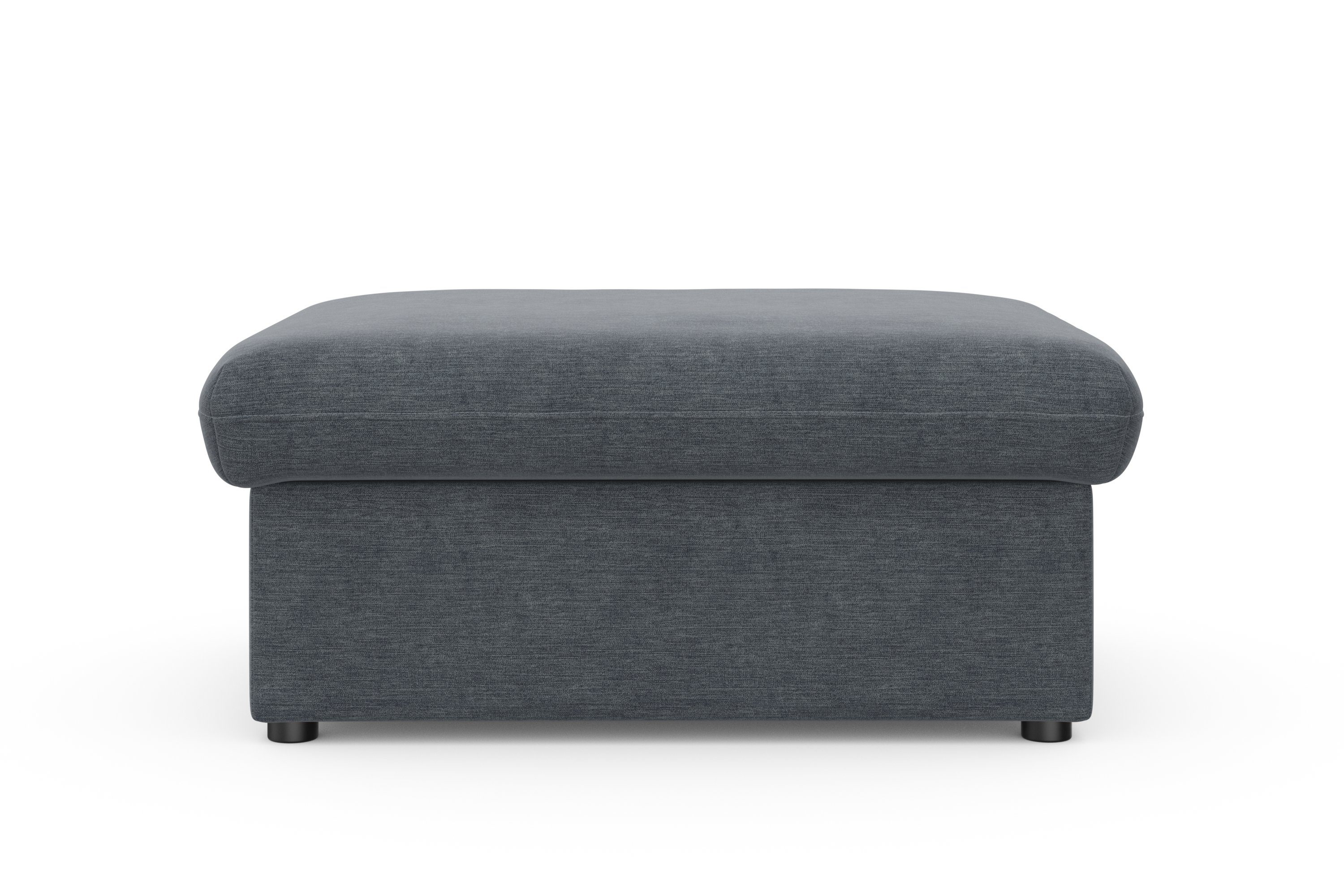 DOMO collection Hocker Topmatras met golfvering, op kunststof glijders