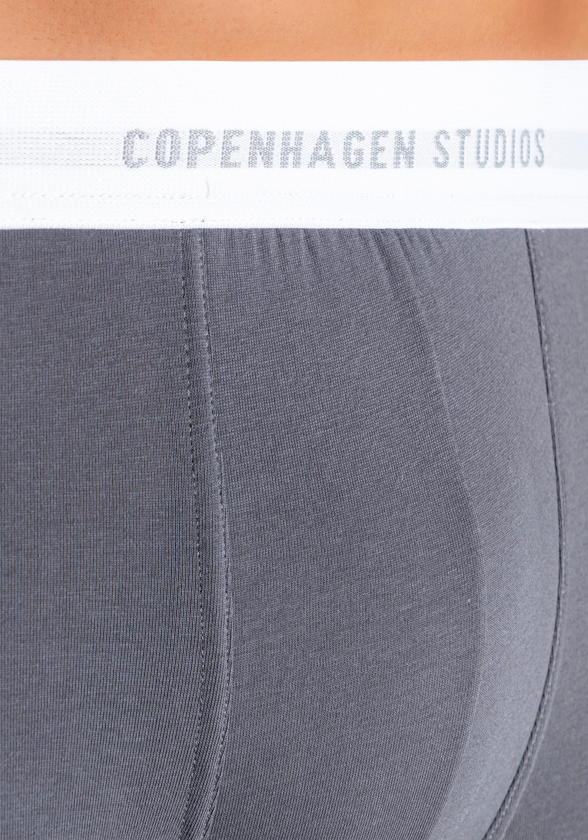 Copenhagen Studios Boxershort voor heren met witte logo-tailleband (set, 3 stuks)