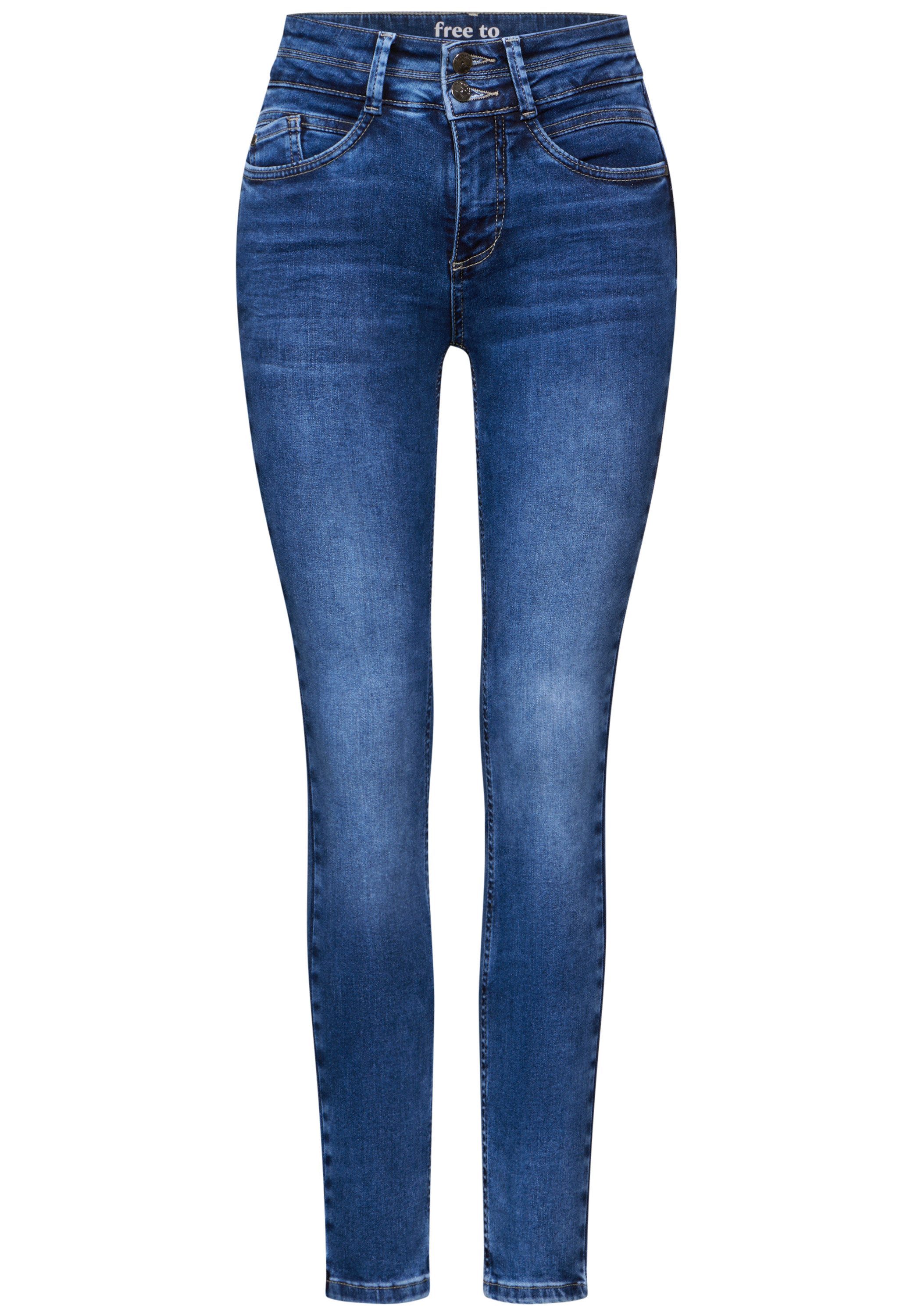 STREET ONE Slim fit jeans Style York 5-pocket stijl met stretch
