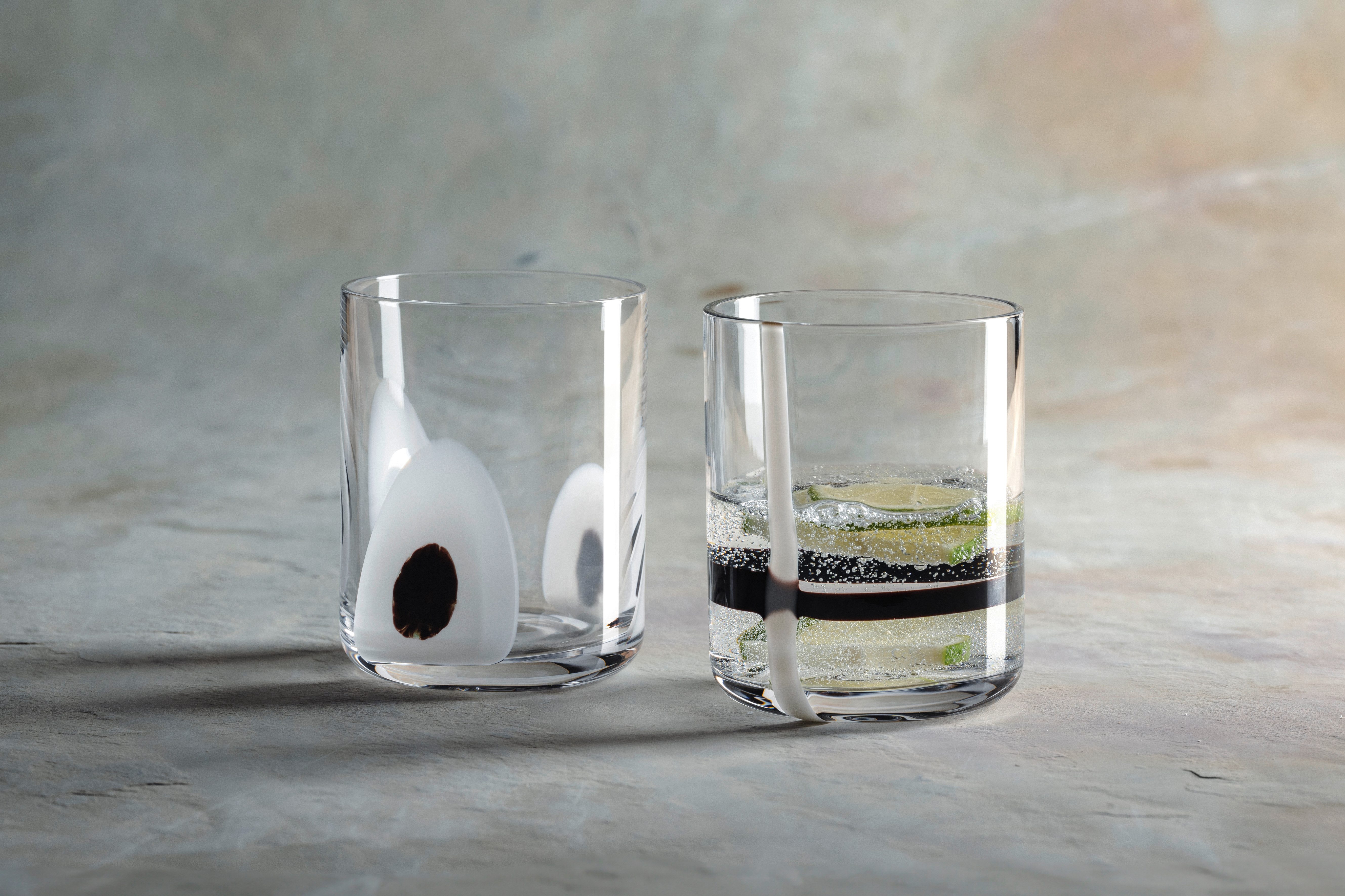 LEONARDO Glazenset Drinkglas BANDA NERA, 300 ml, 2-stuks set (set, 2-delig)