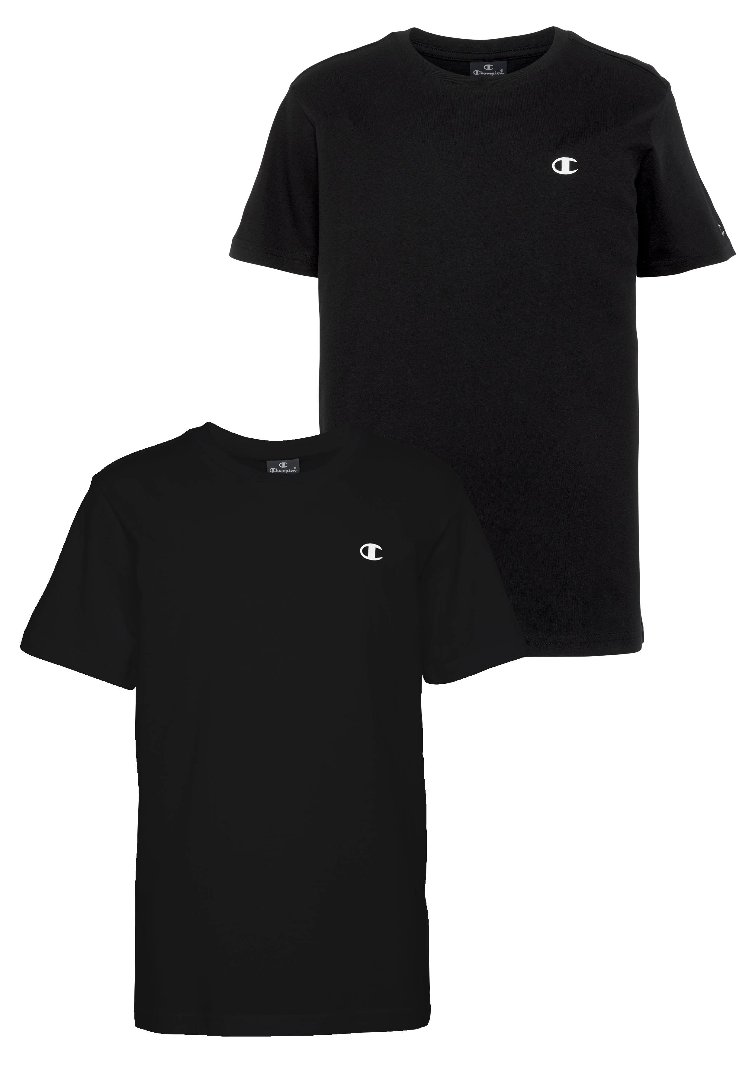 Champion T-shirt Basic 2pack Crew-Neck - voor kinderen (set, 2-delig)