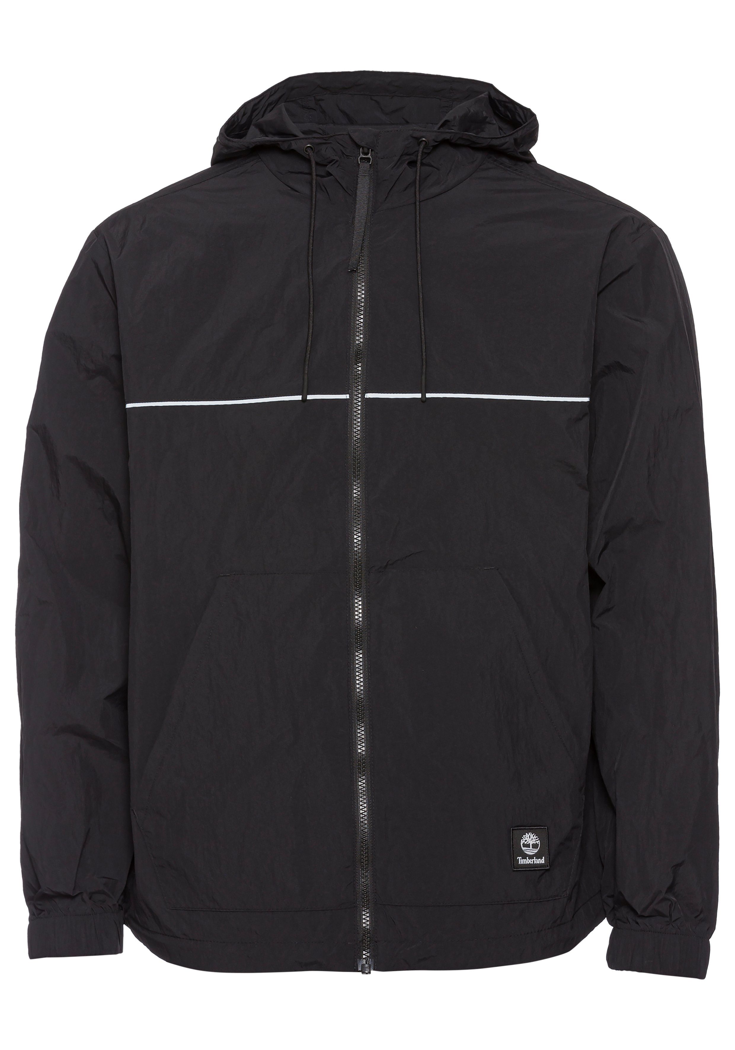 timberland functioneel jack windbreaker full-zip jacket zwart