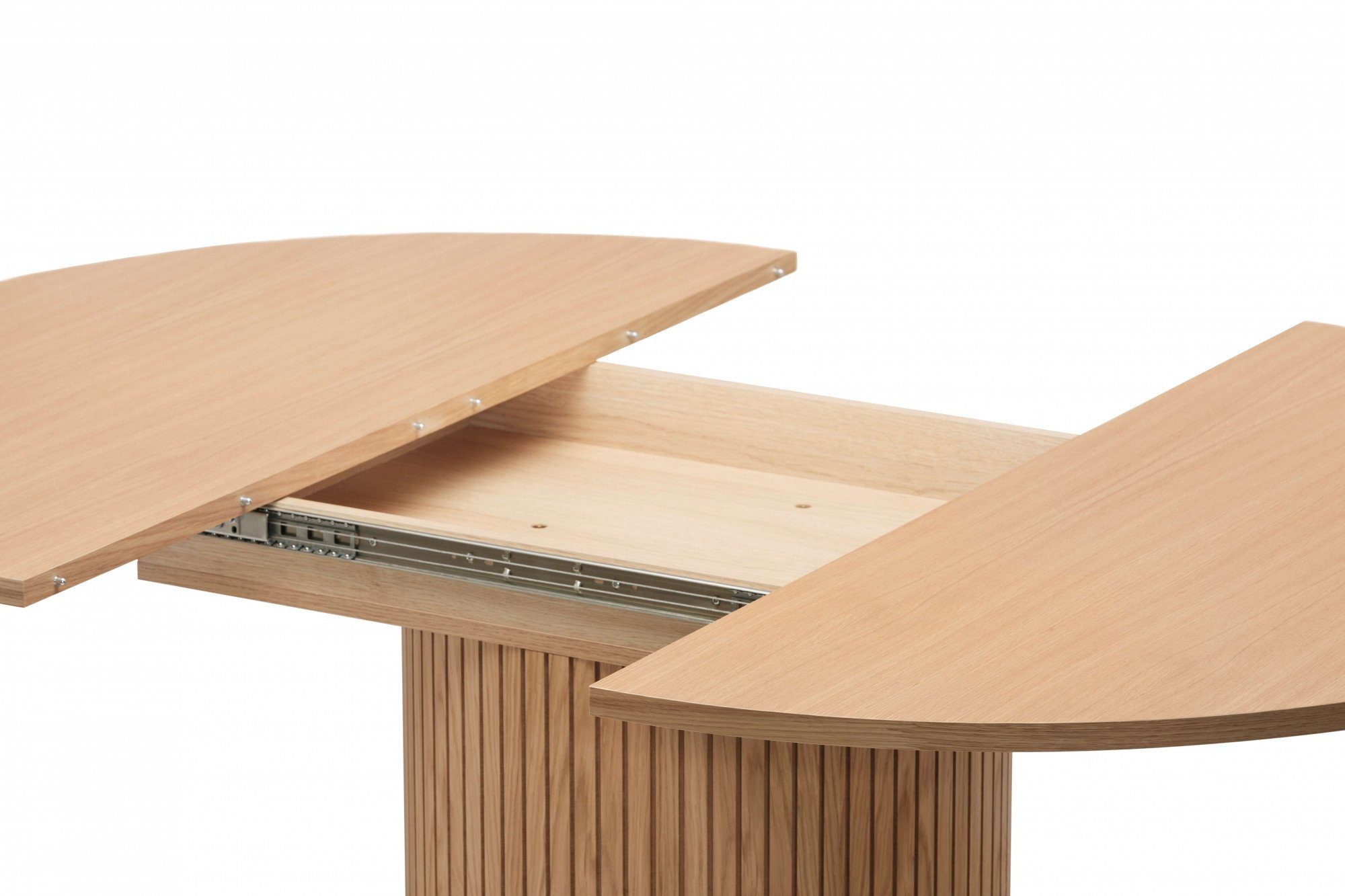 LeGer Home by Lena Gercke Eettafel TOSCANA, Eiken Fineer D 115 cm, met verlengplaten, uitschuifbaar tot 155 cm
