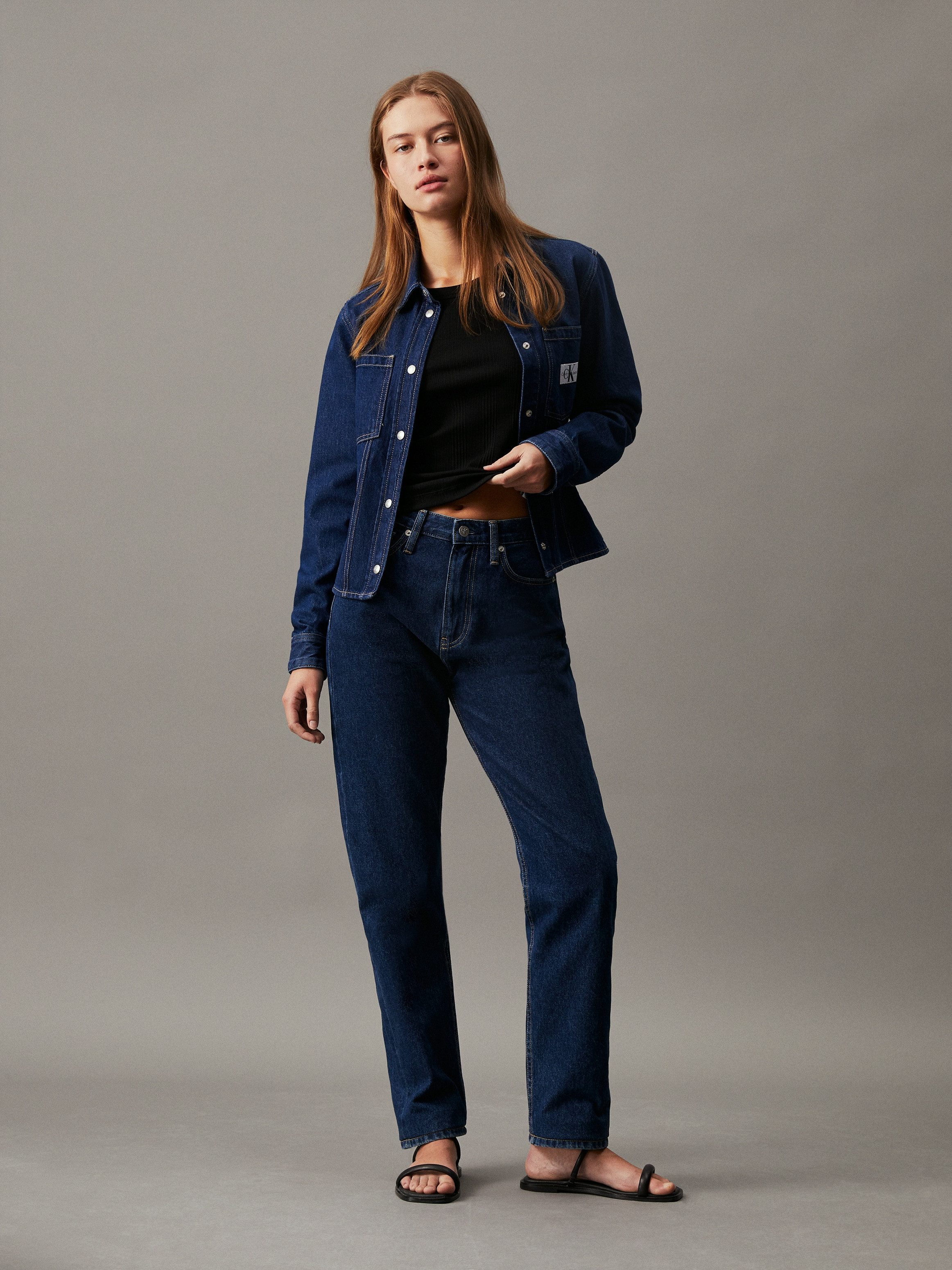 Calvin Klein Jeans blouse LEAN DENIM SHIRT