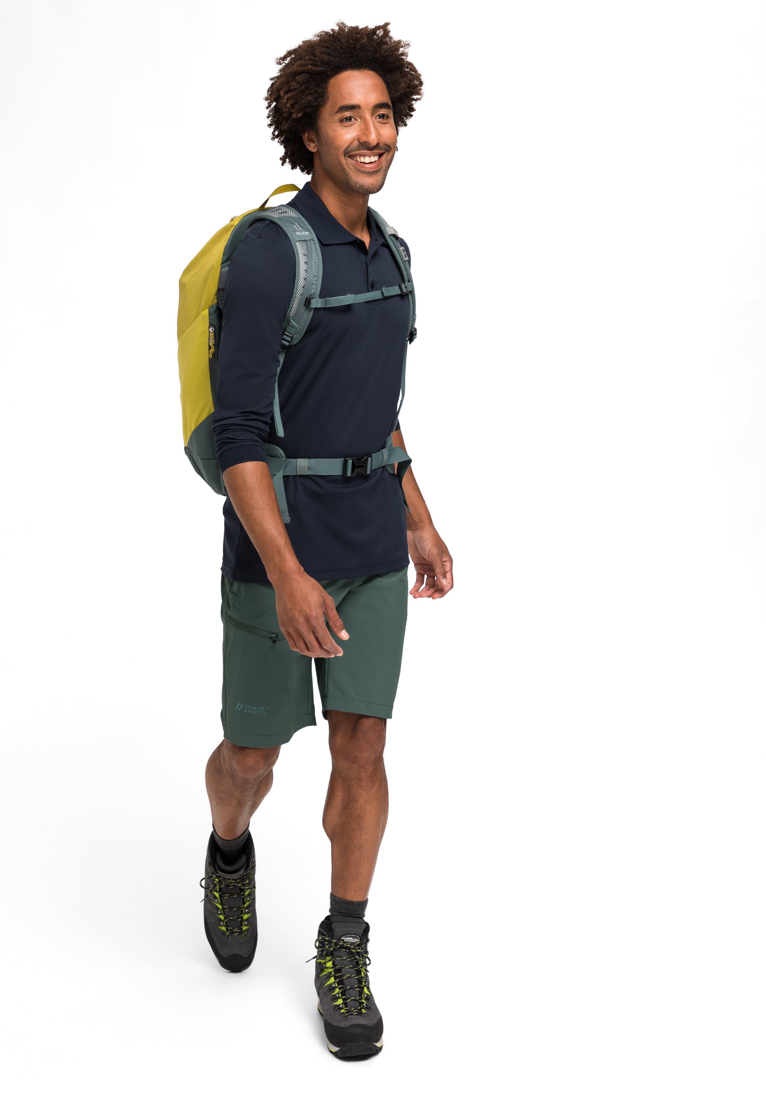 Maier Sports Poloshirt Ulrich L/S Heren functioneel shirt, lange mouw vrijetijdsshirt met overhemdkraag, regular fit