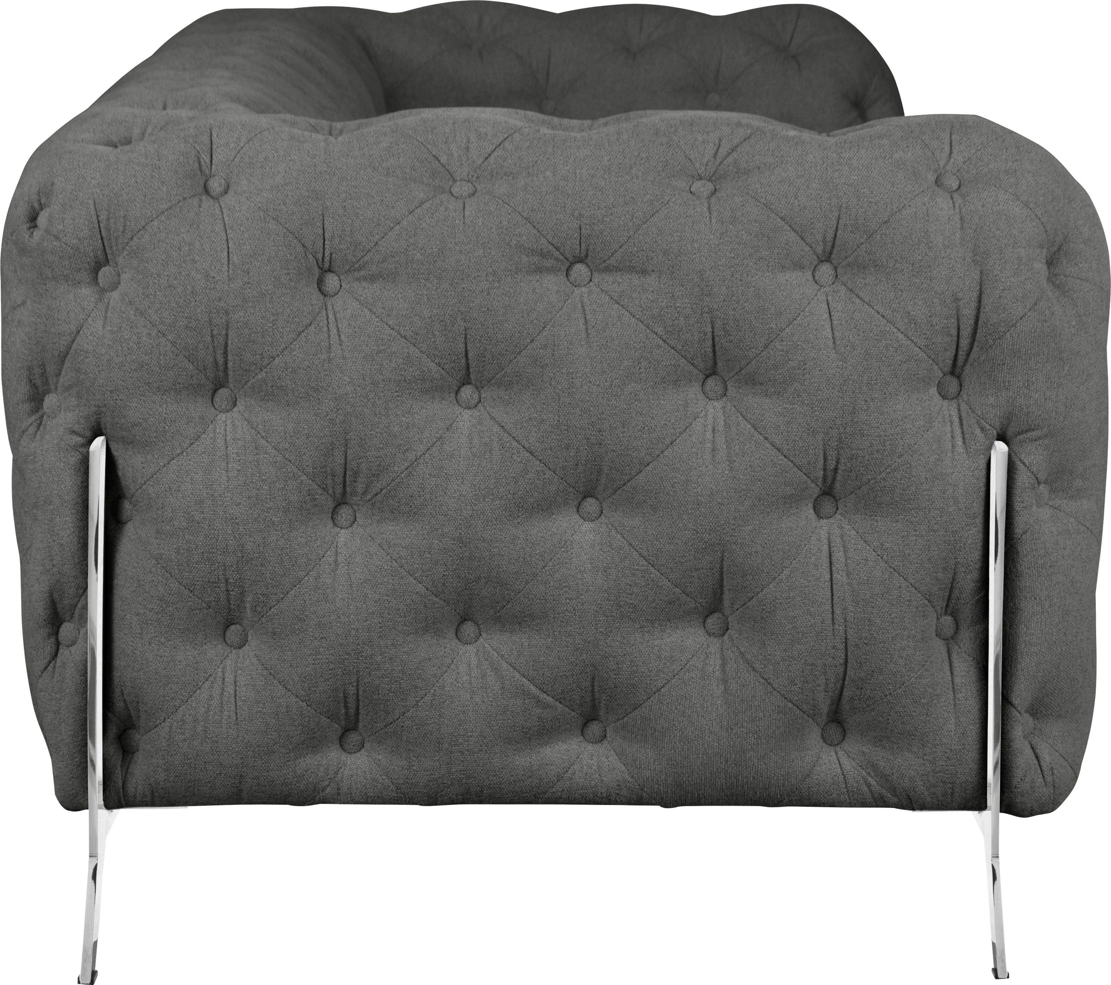 Leonique Chesterfield-bank Amaury luxueuze capitonnage, moderne chesterfield look, kleur van de poten ter keuze