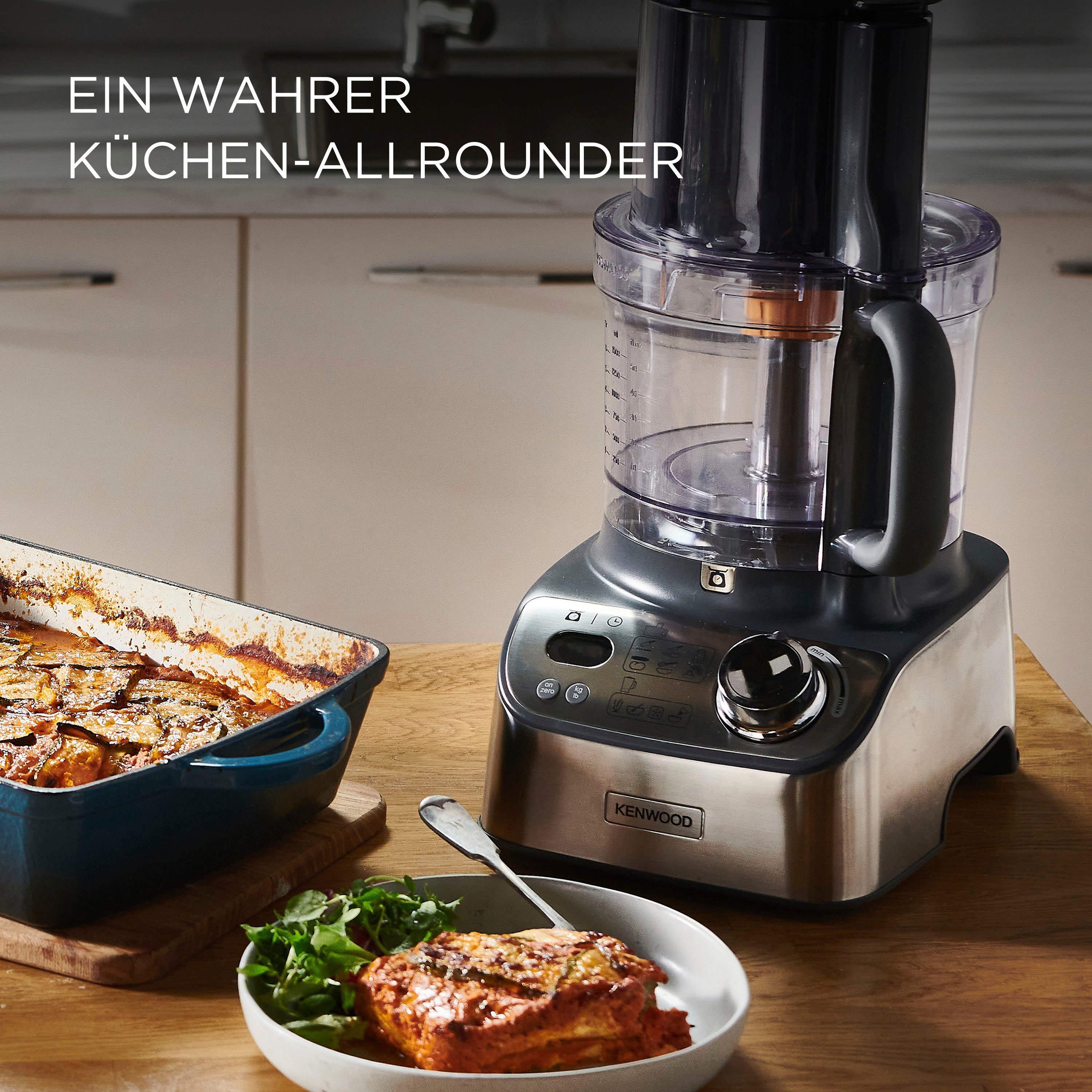 KENWOOD Compacte keukenmachine FDM72.990SS Multipro XL Weigh+