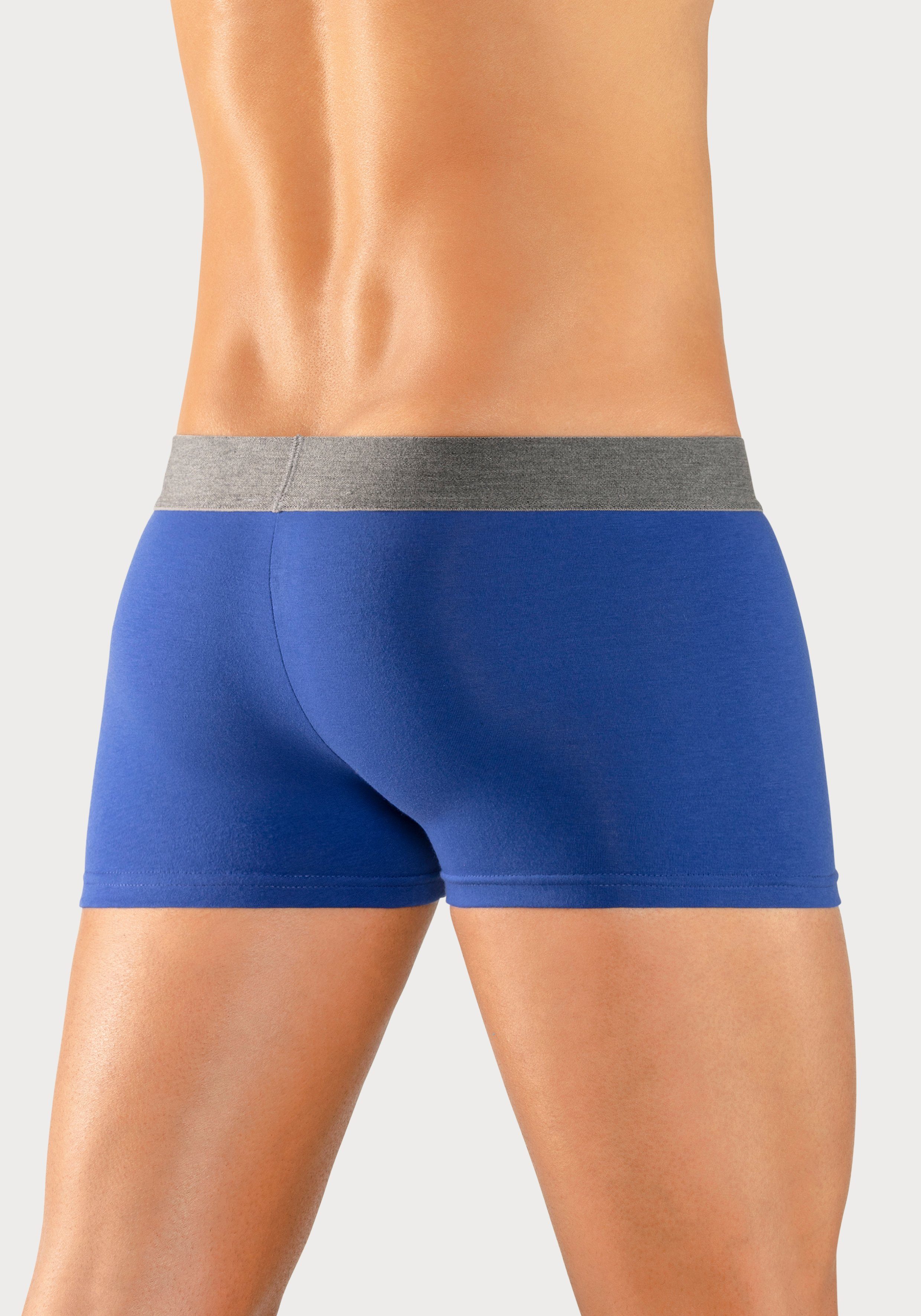 s.Oliver RED LABEL Beachwear Hipster strak zittende boxershorts voor heren van katoenmix (set, 4 stuks)