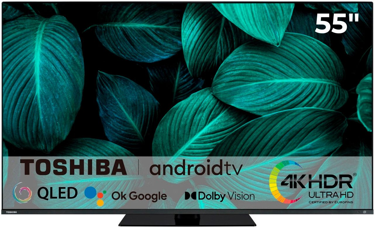 Toshiba Led-TV 55QA7D63DG, 139 cm / 55", 4K Ultra HD, Smart TV - Android TV