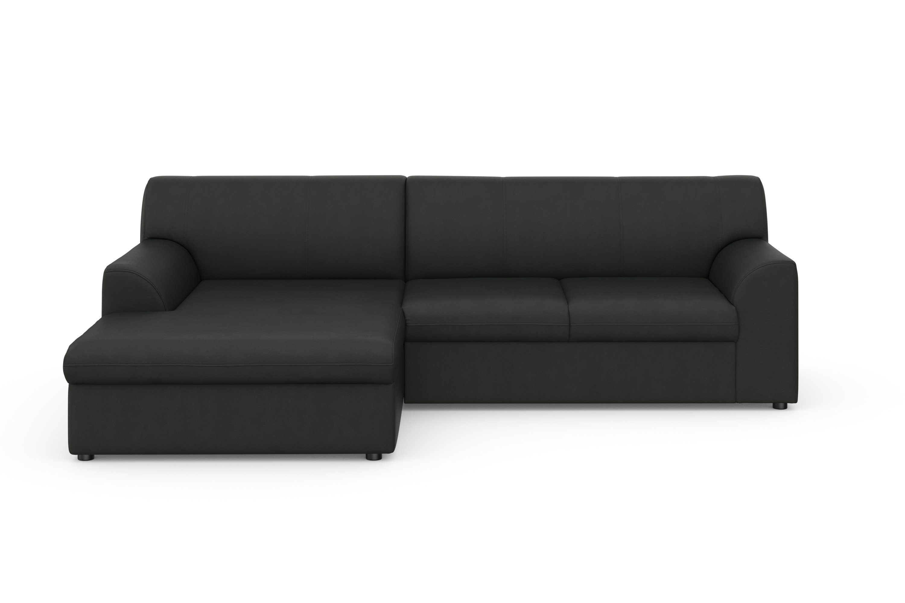 DOMO collection Hoekbank Topper, elegant en tijdloos, compacte afmetingen 245/155cm, L-vorm