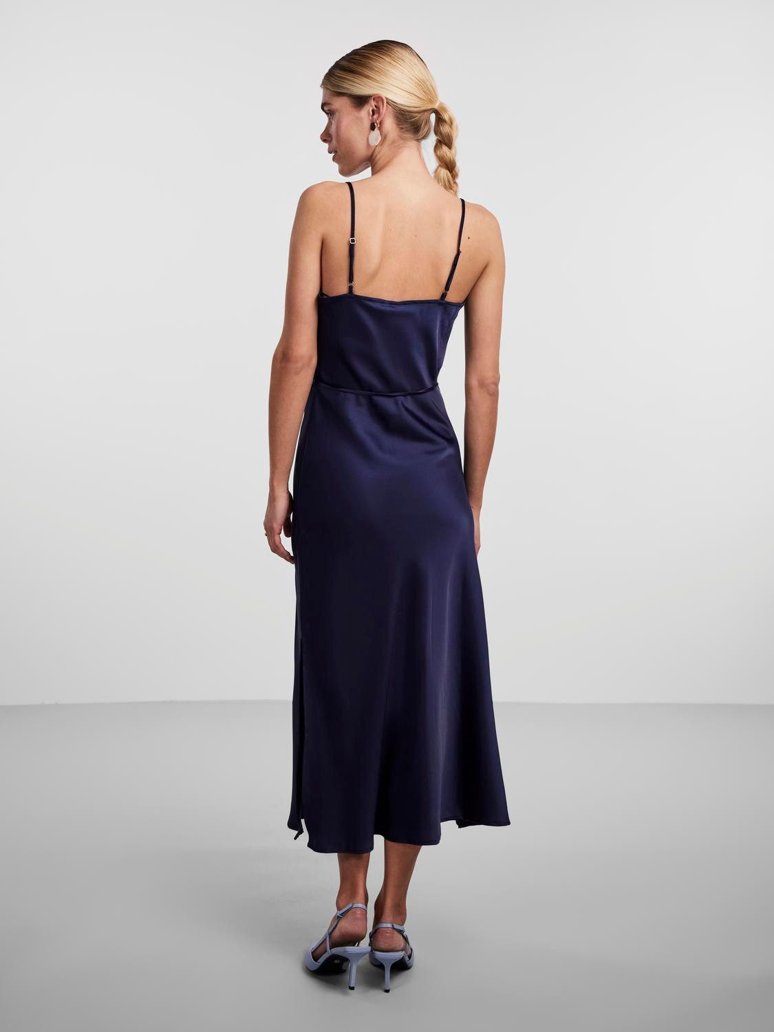 Y.A.S Jurk met spaghettibandjes YASTHEA STRAP LONG DRESS S. NOOS