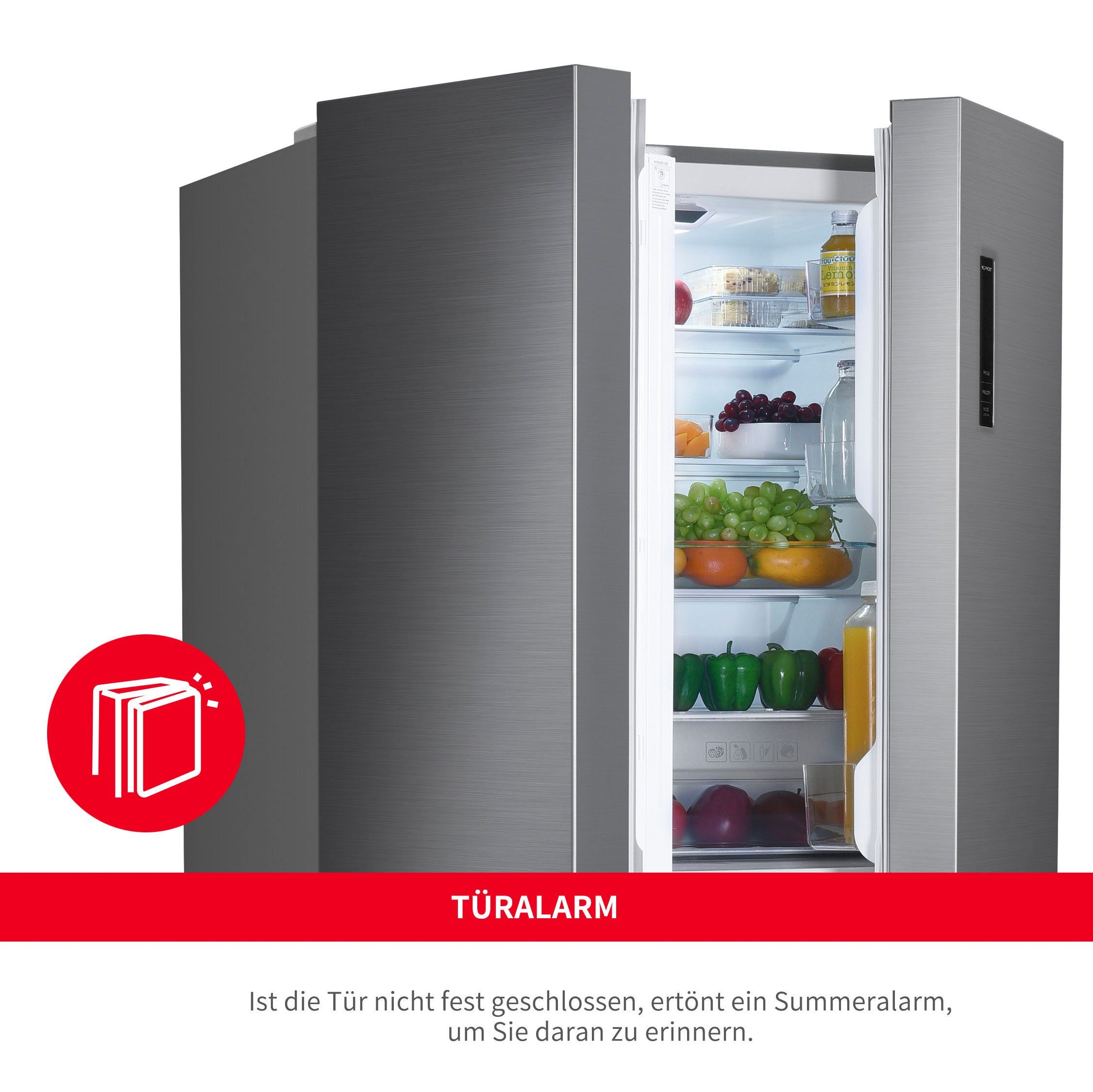 Hanseatic MultiDoor HCDC18080CI NoFrost, display, deuralarm