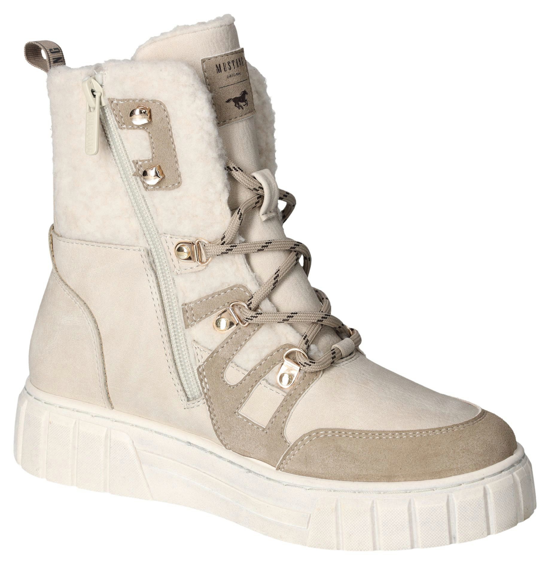 Mustang Shoes Winterlaarzen , veterschoenen, plateauboots, snowboots met aanhaallus