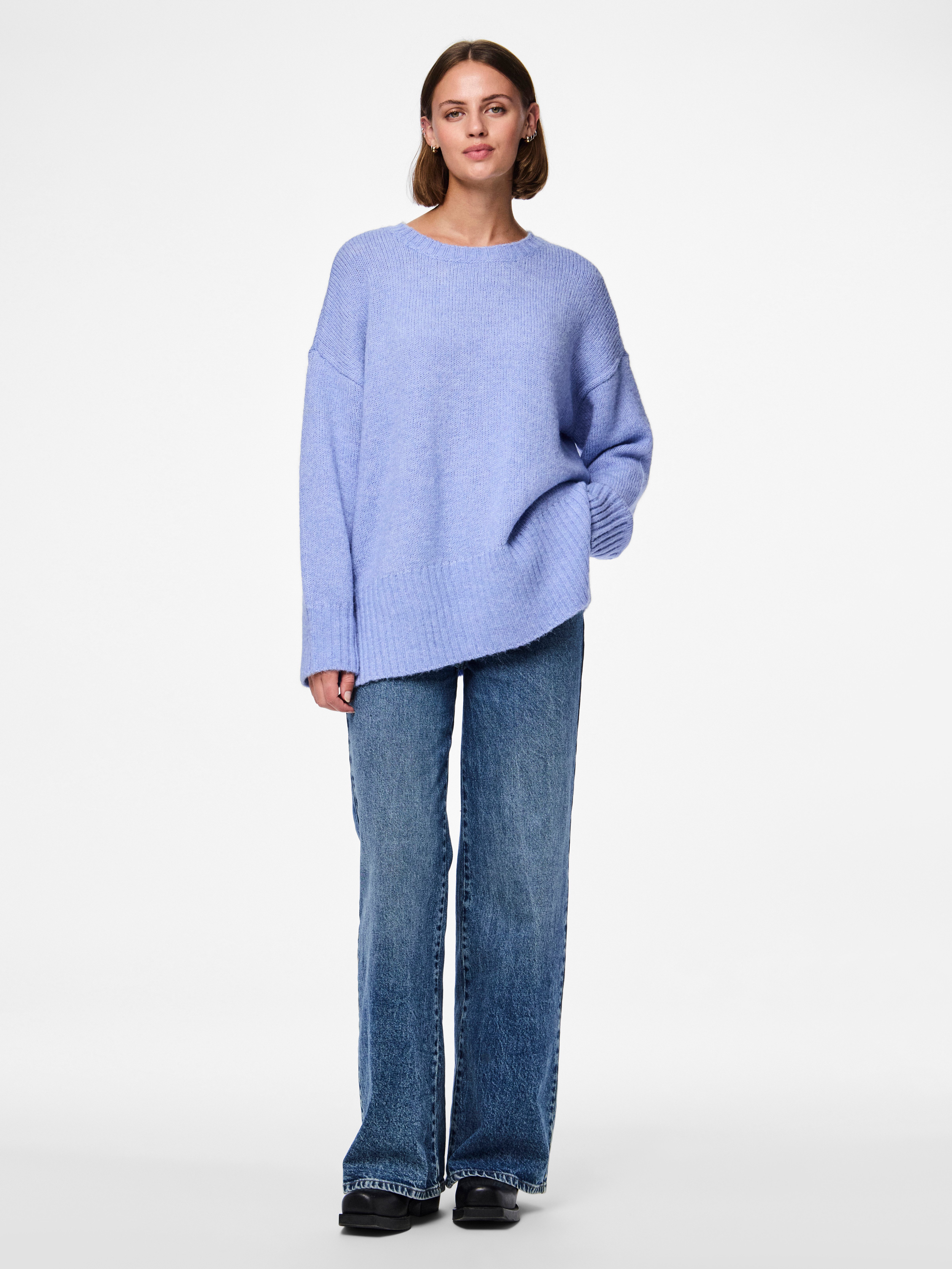 pieces Trui met ronde hals PCNANCY LS LOOSE O-NECK KNIT NOOS BC