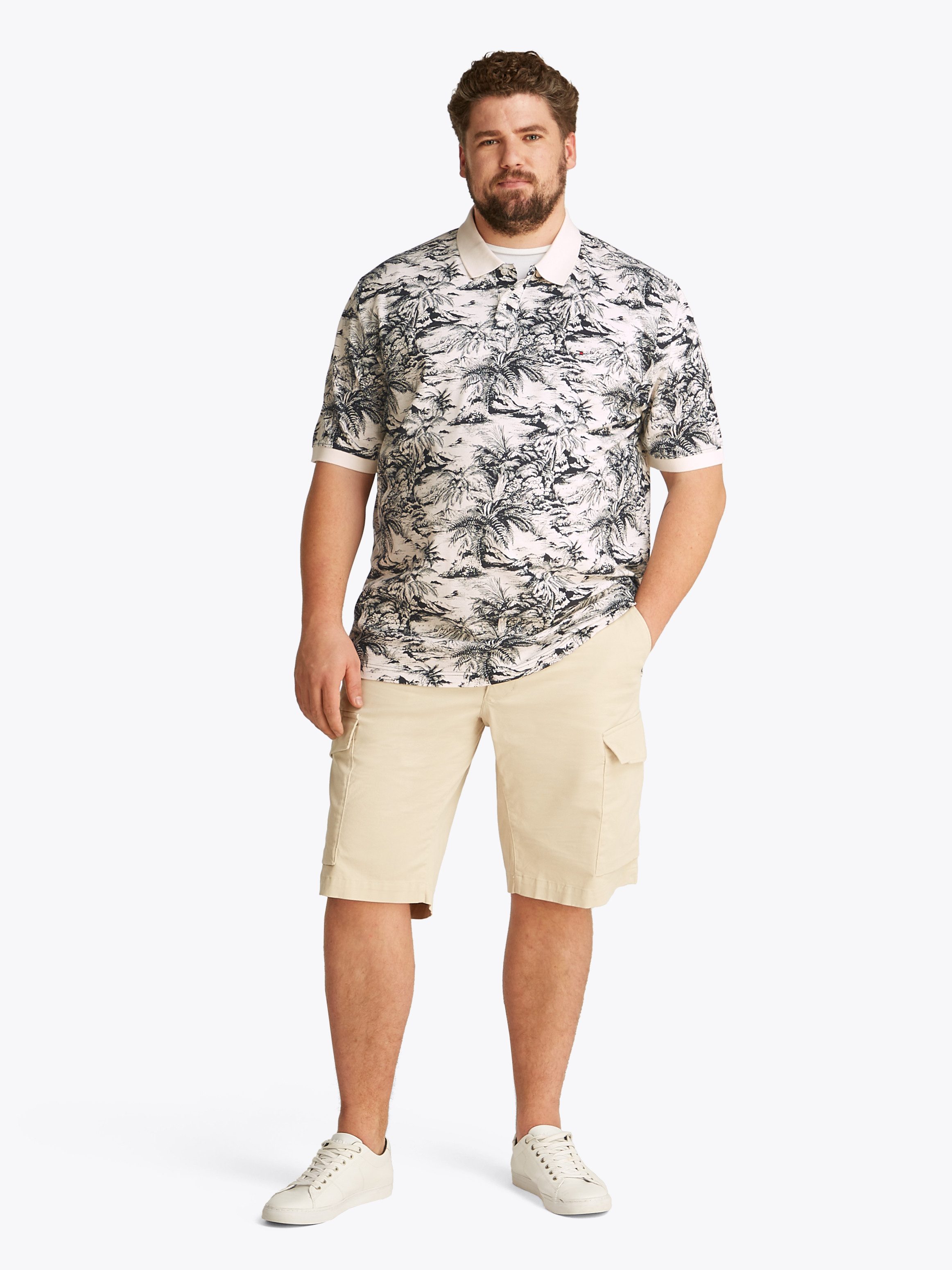 Tommy Hilfiger Poloshirt BT-AOP LINEN REG POLO-B